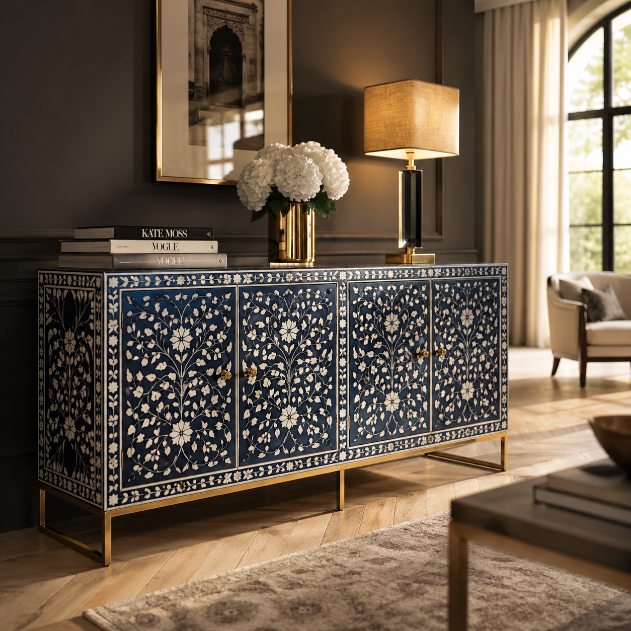 Vegan Bone Inlay Furniture India | Ethical Luxury by CasaGold