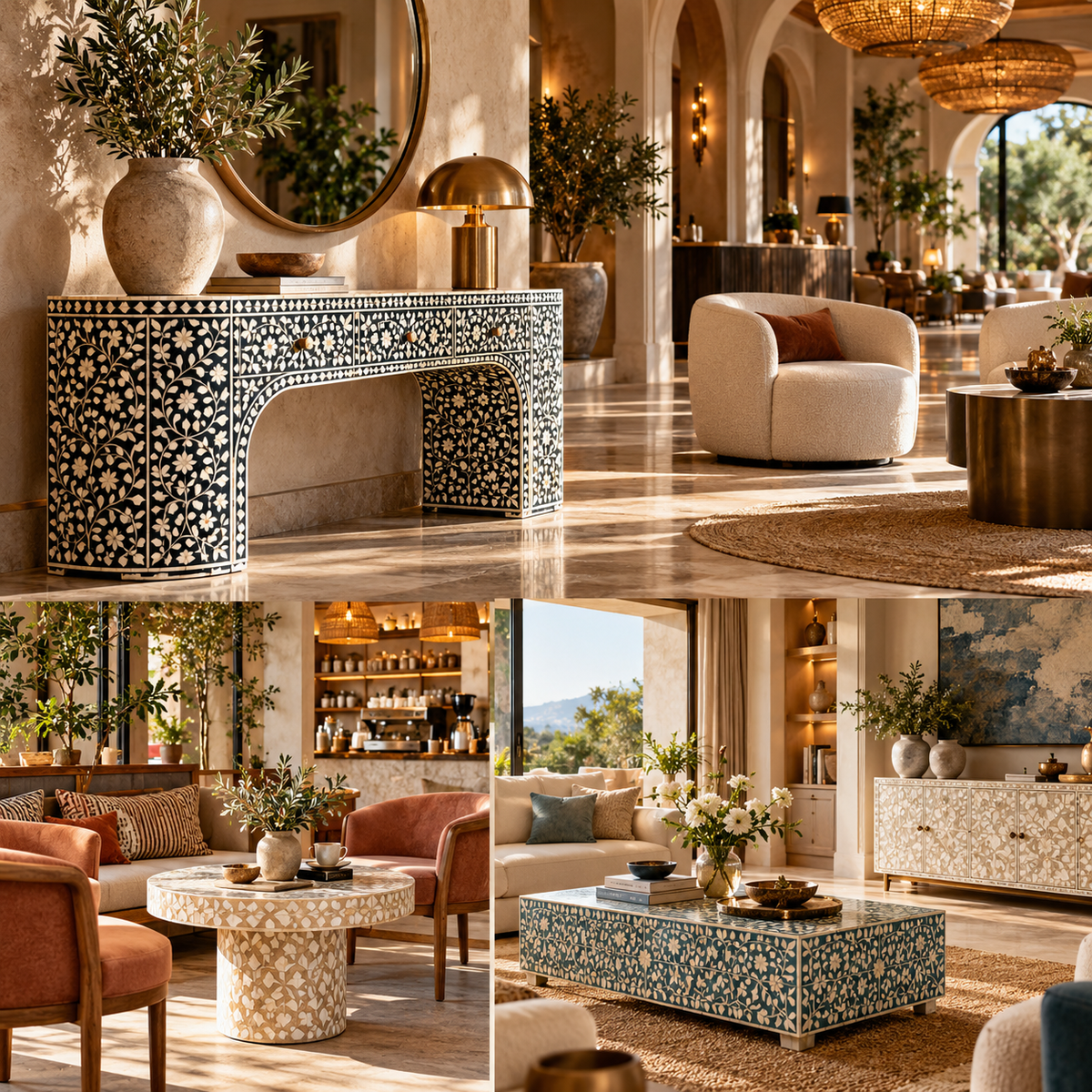 Inlay Furniture for Boutique Hotels, Cafés and Villas: A Designer's Guide
