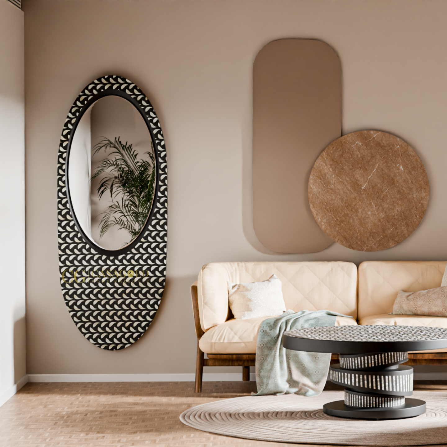 CasaGold Inlay Mirrors