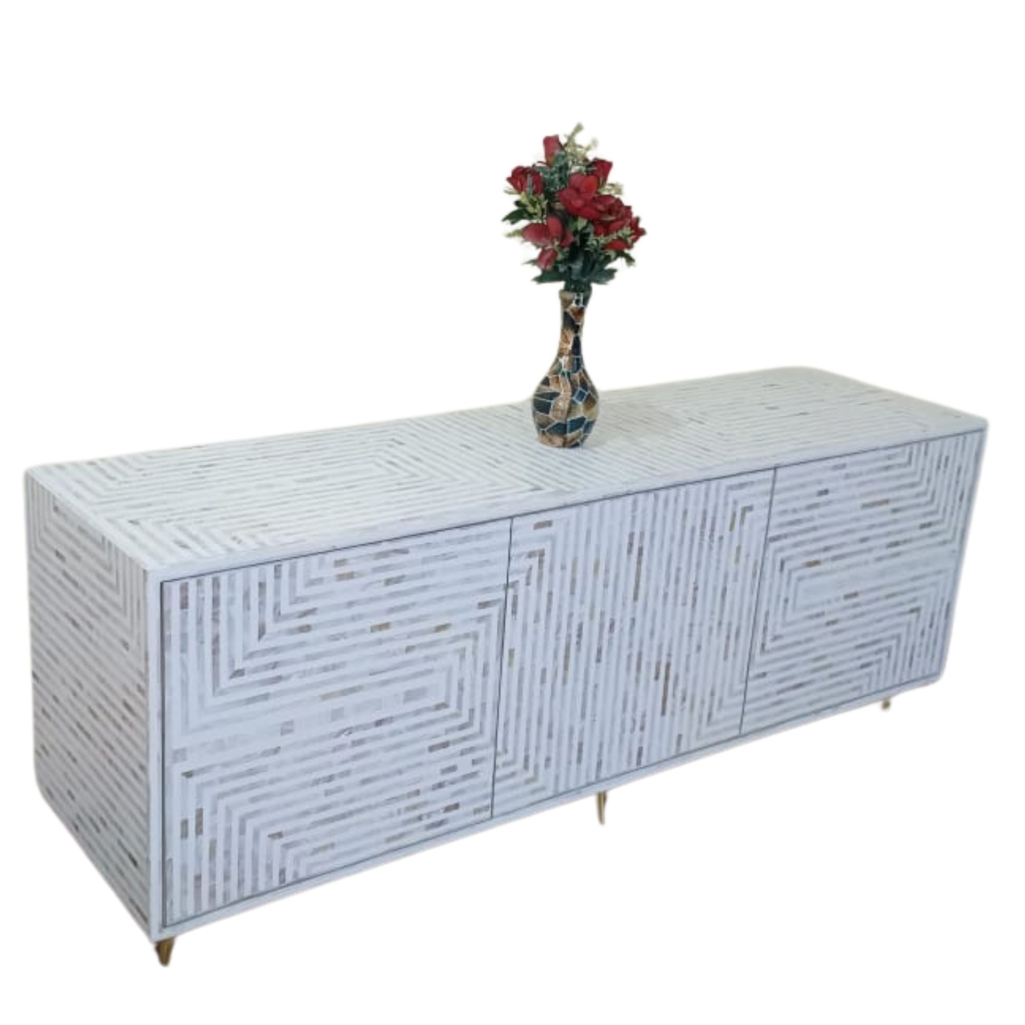 MOP Inlay Media Console & Storage Cabinate
