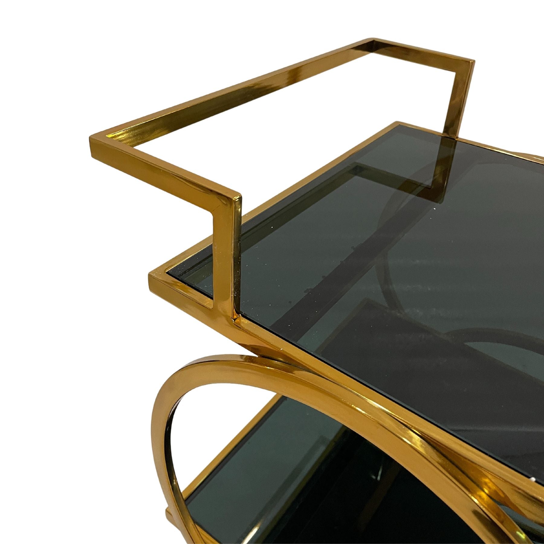 Otis Glass Bar Serving Cart