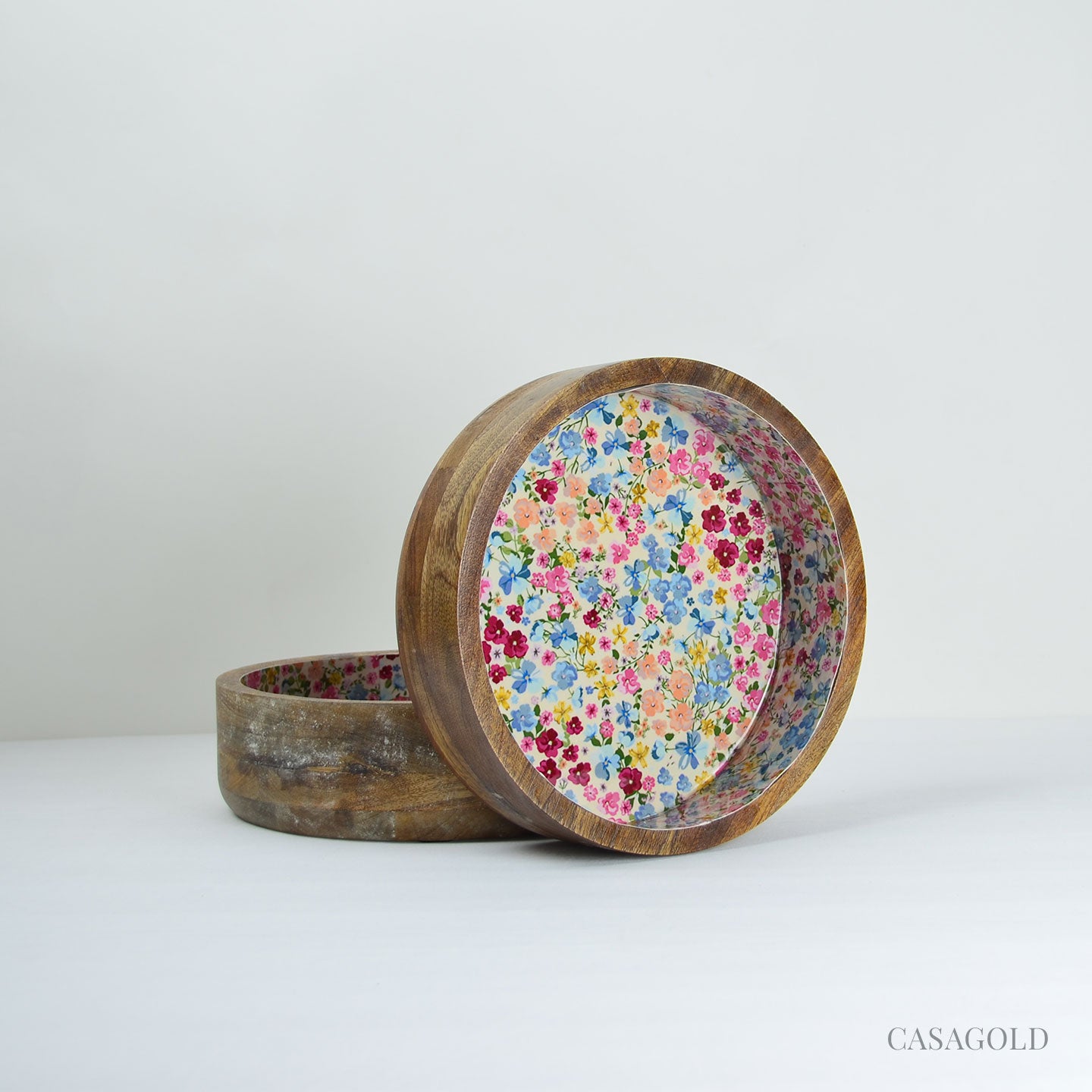 Wooden Serving Bowl - Fruity Pebbles