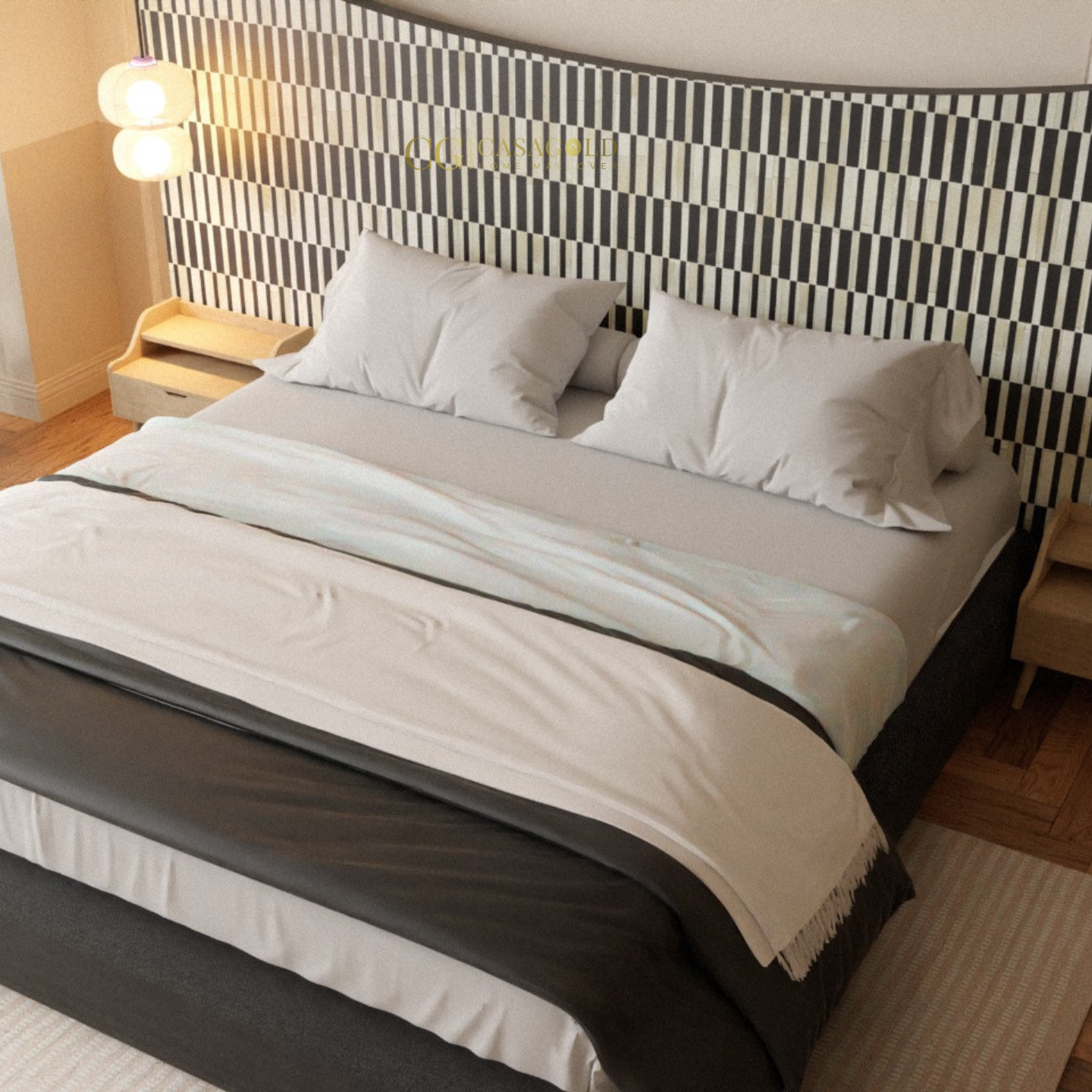 The Serpentine Symphony Inlay Bed