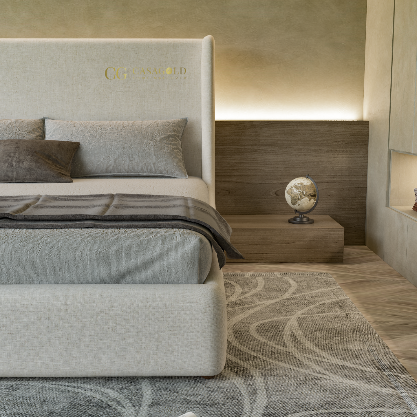 Dalton High Back Upholstered Bed