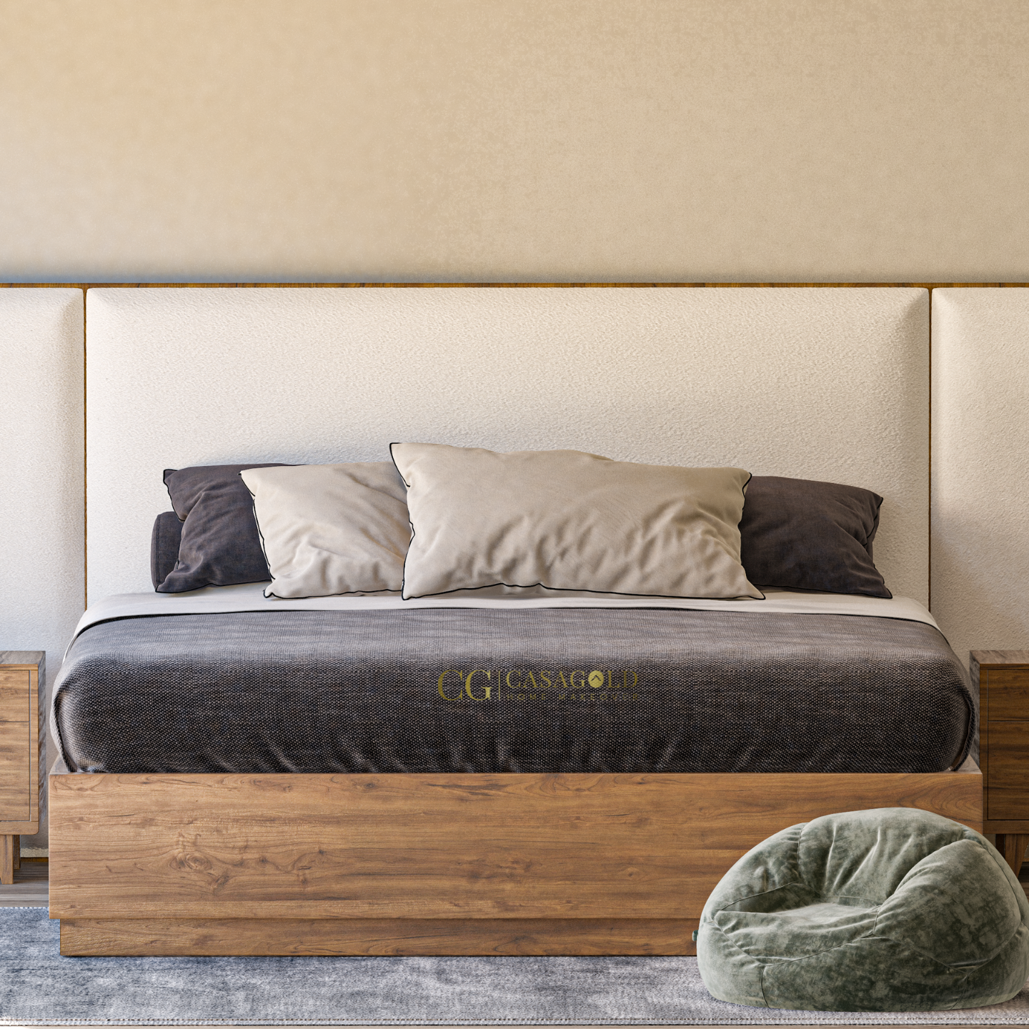 Riverdale Winged Upholstered Bed