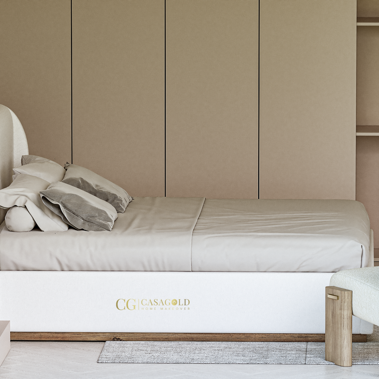 The Elysian Boucle Bed