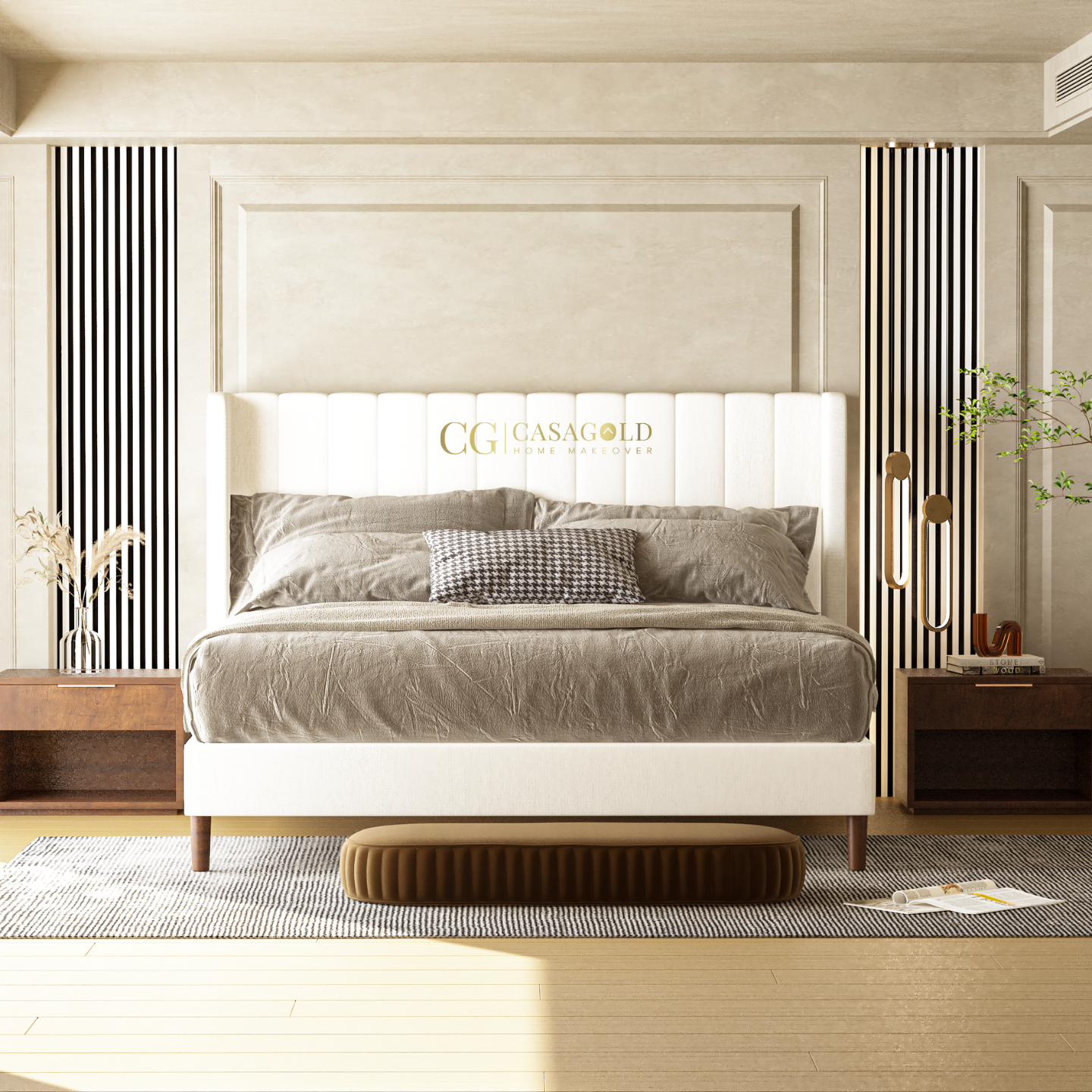 Teddy Pleated Bed