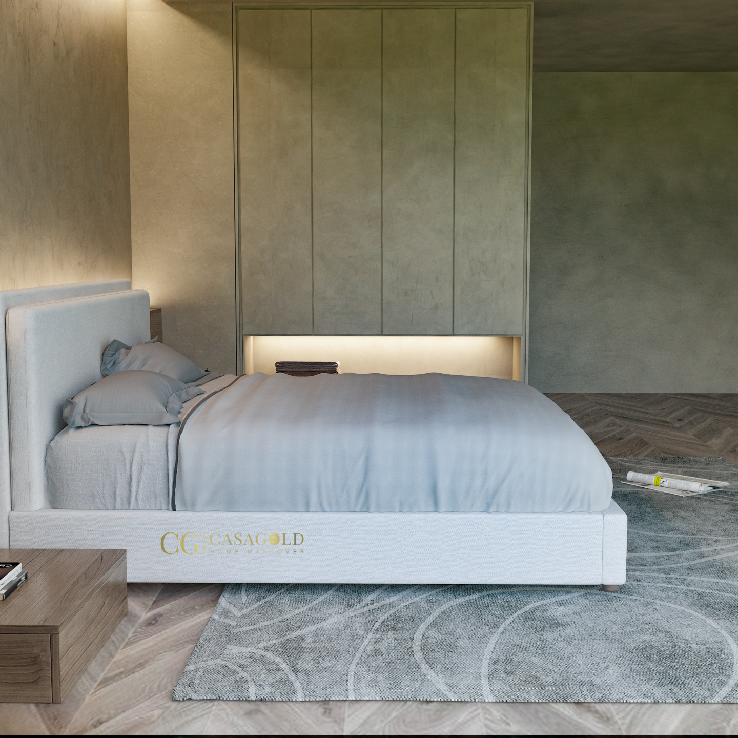 Linen Whitelush Bed