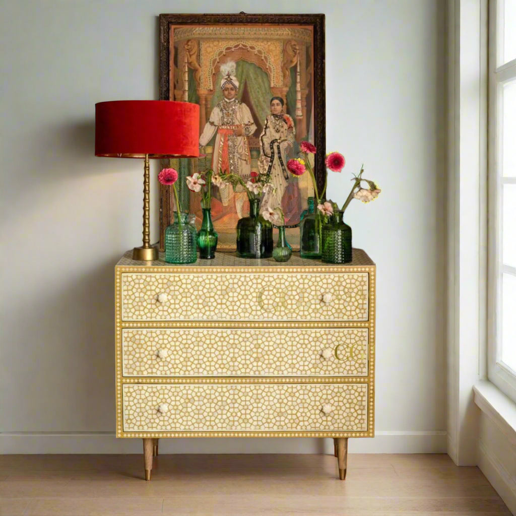 Opulent Star Bone Inlay Chest
