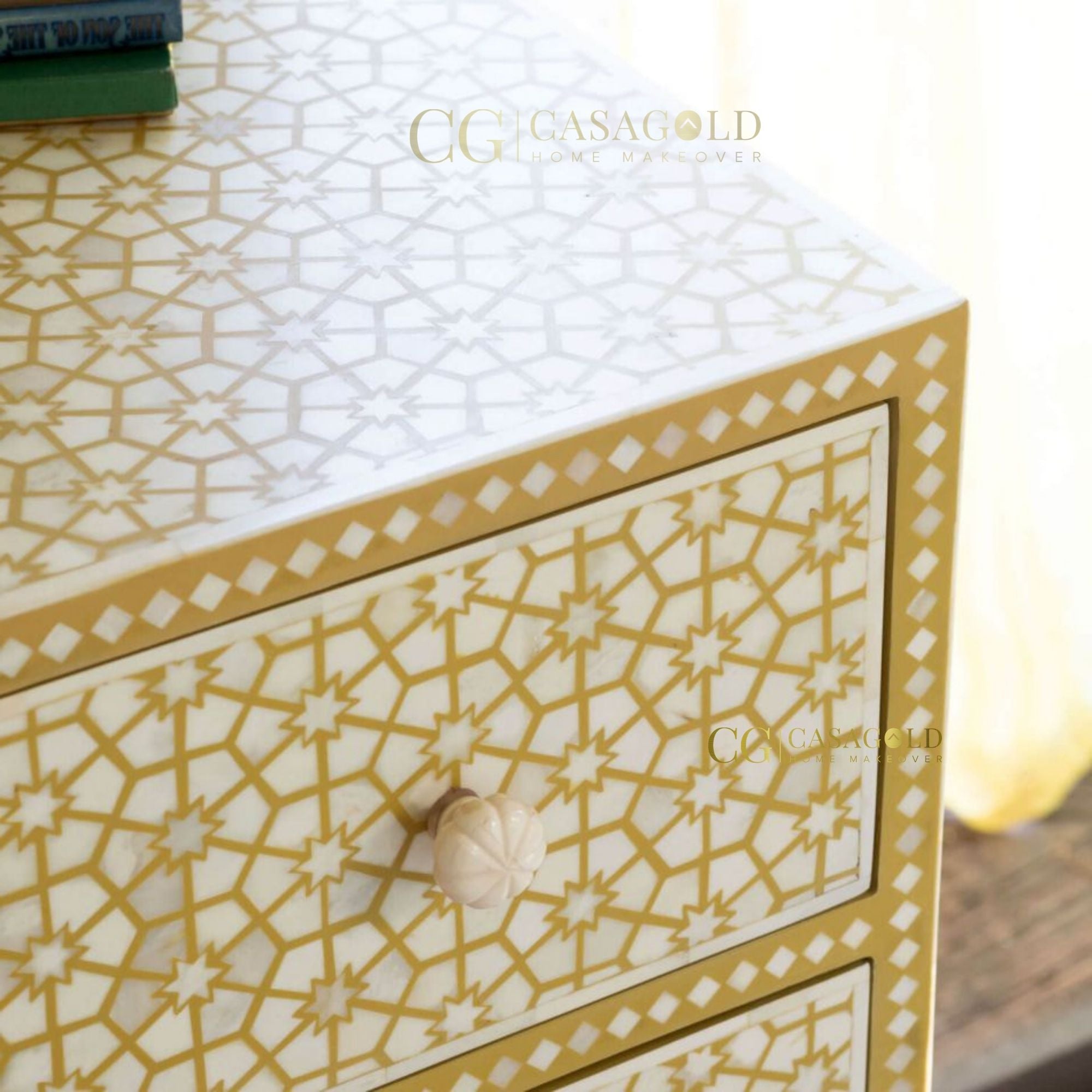 Opulent Star Bone Inlay Chest
