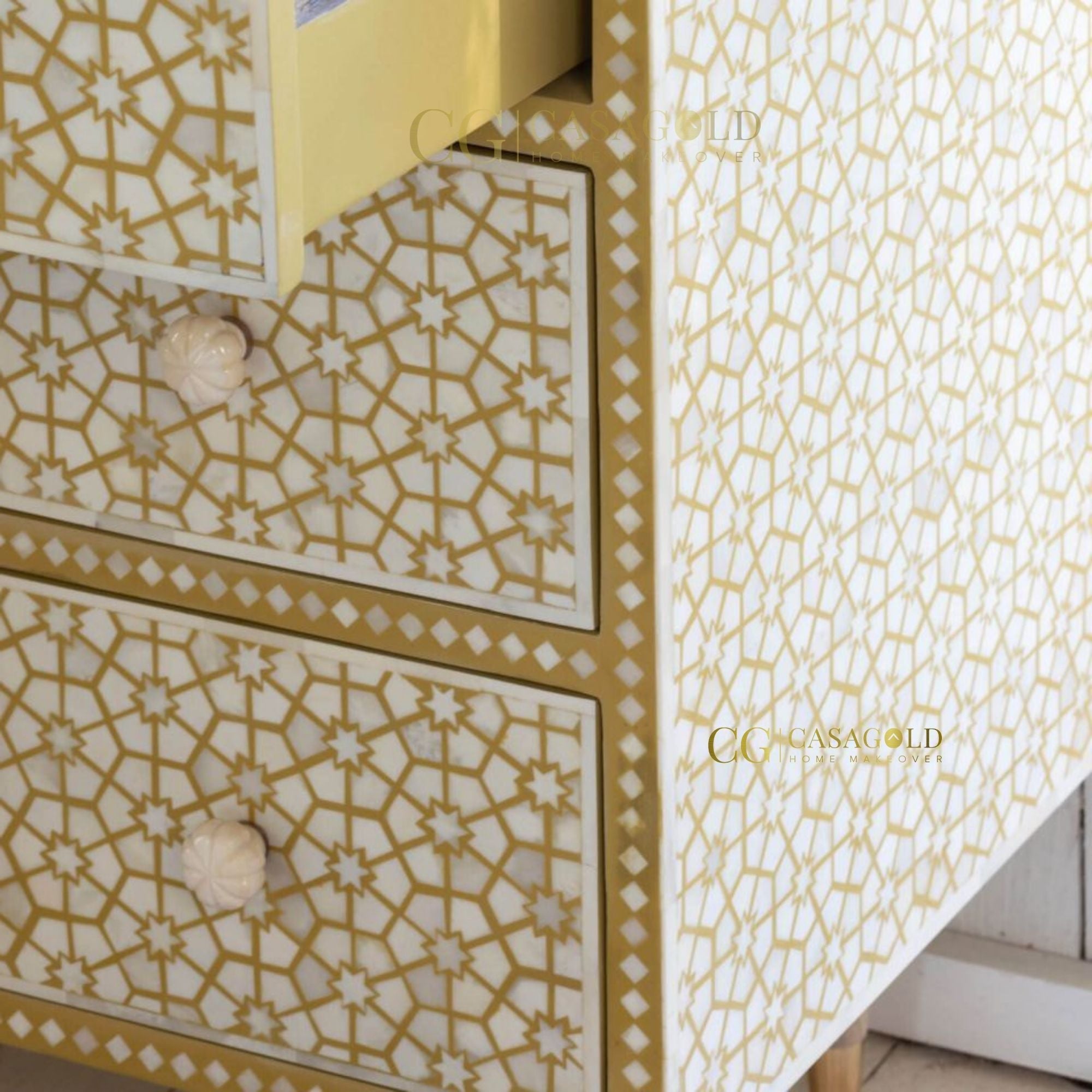 Opulent Star Bone Inlay Chest