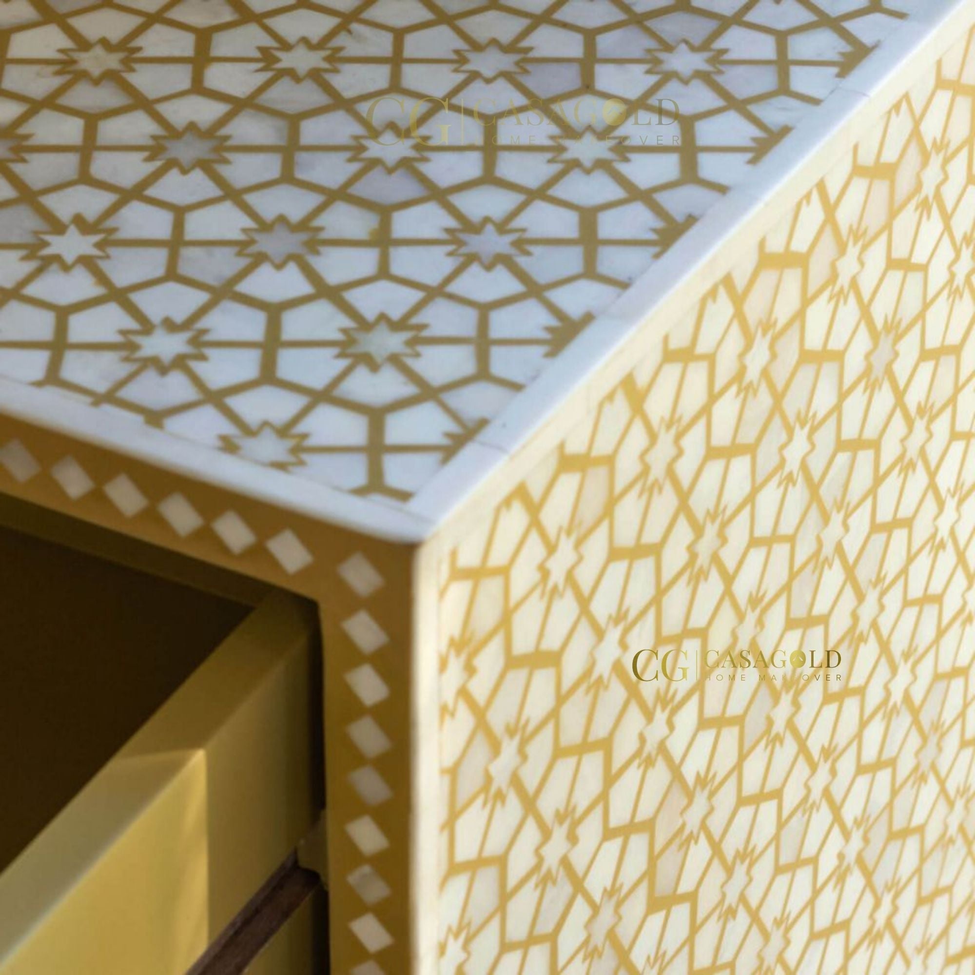 Opulent Star Bone Inlay Chest