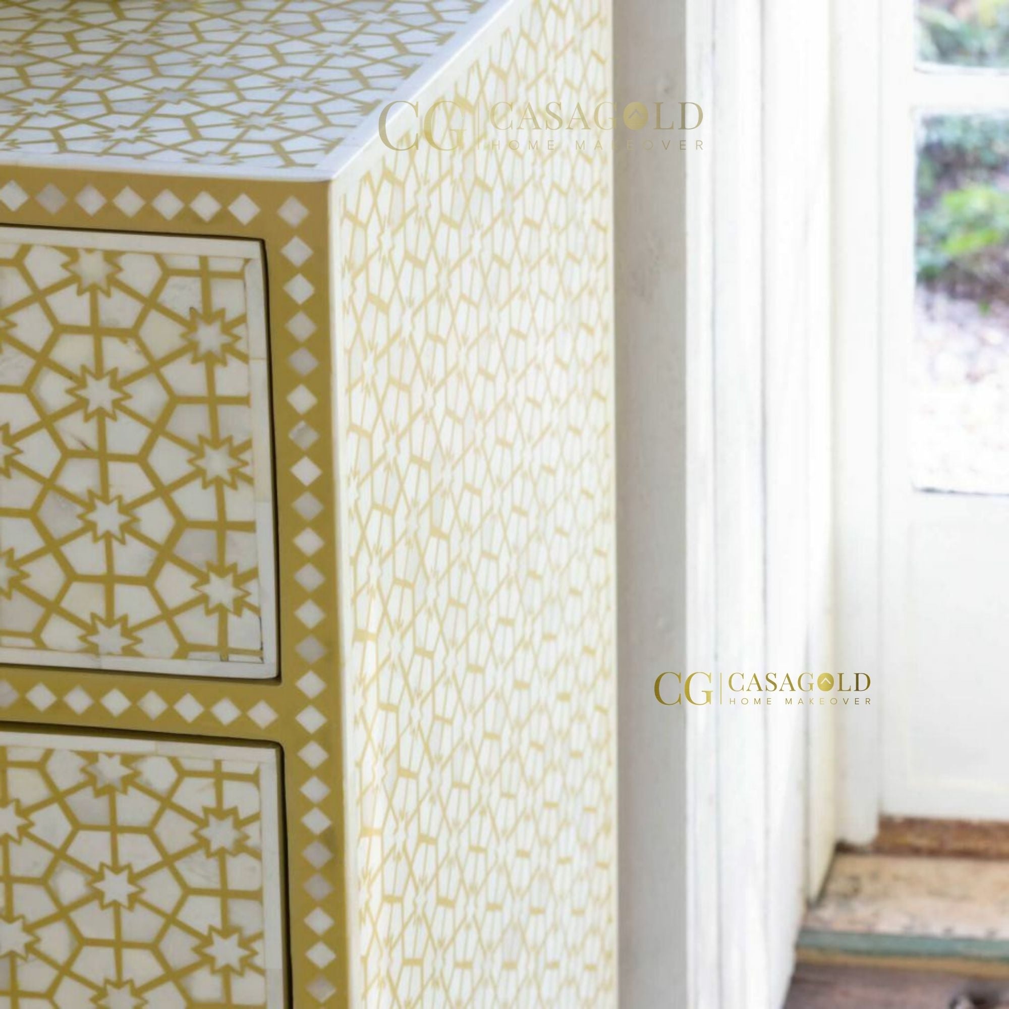 Opulent Star Bone Inlay Chest