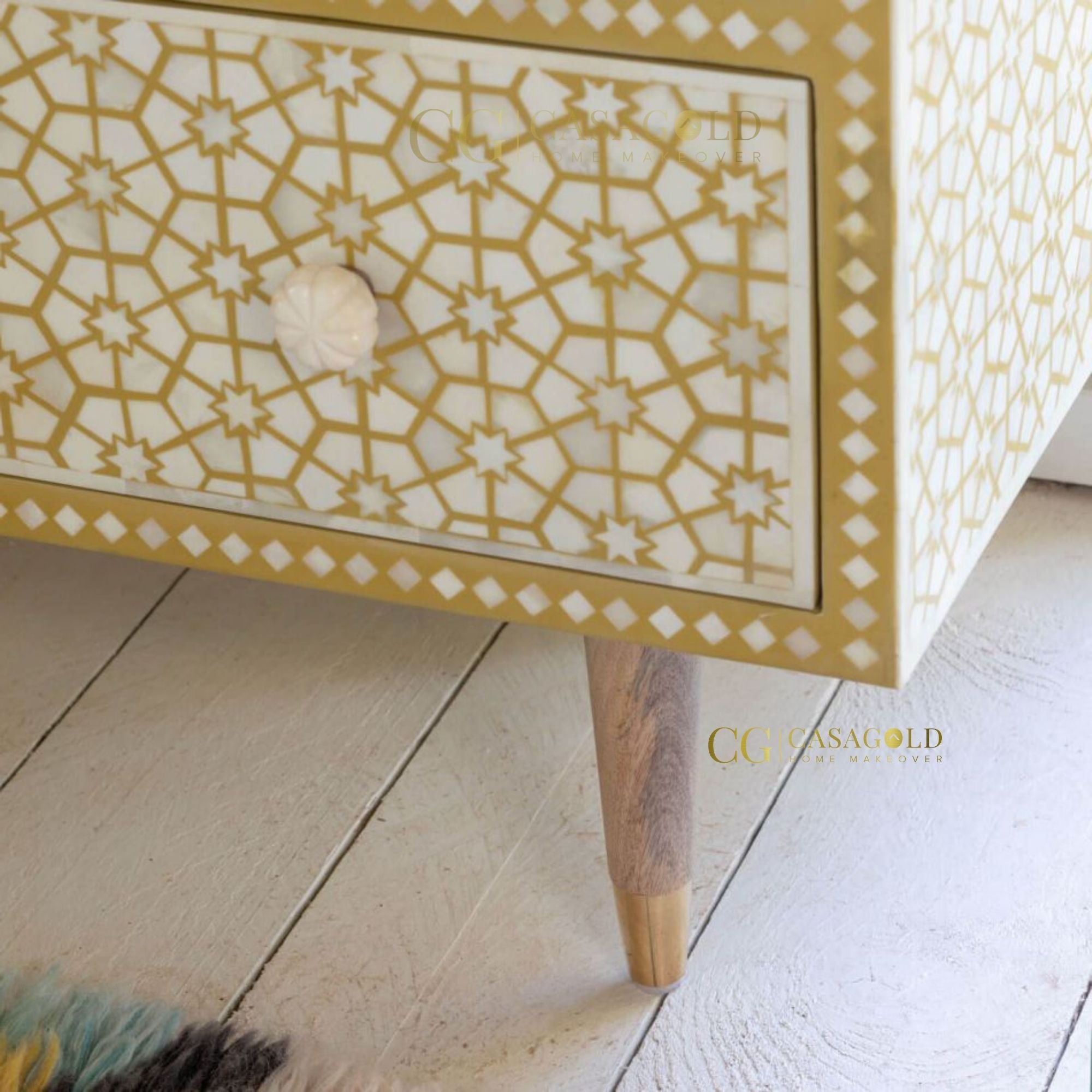 Opulent Star Bone Inlay Chest