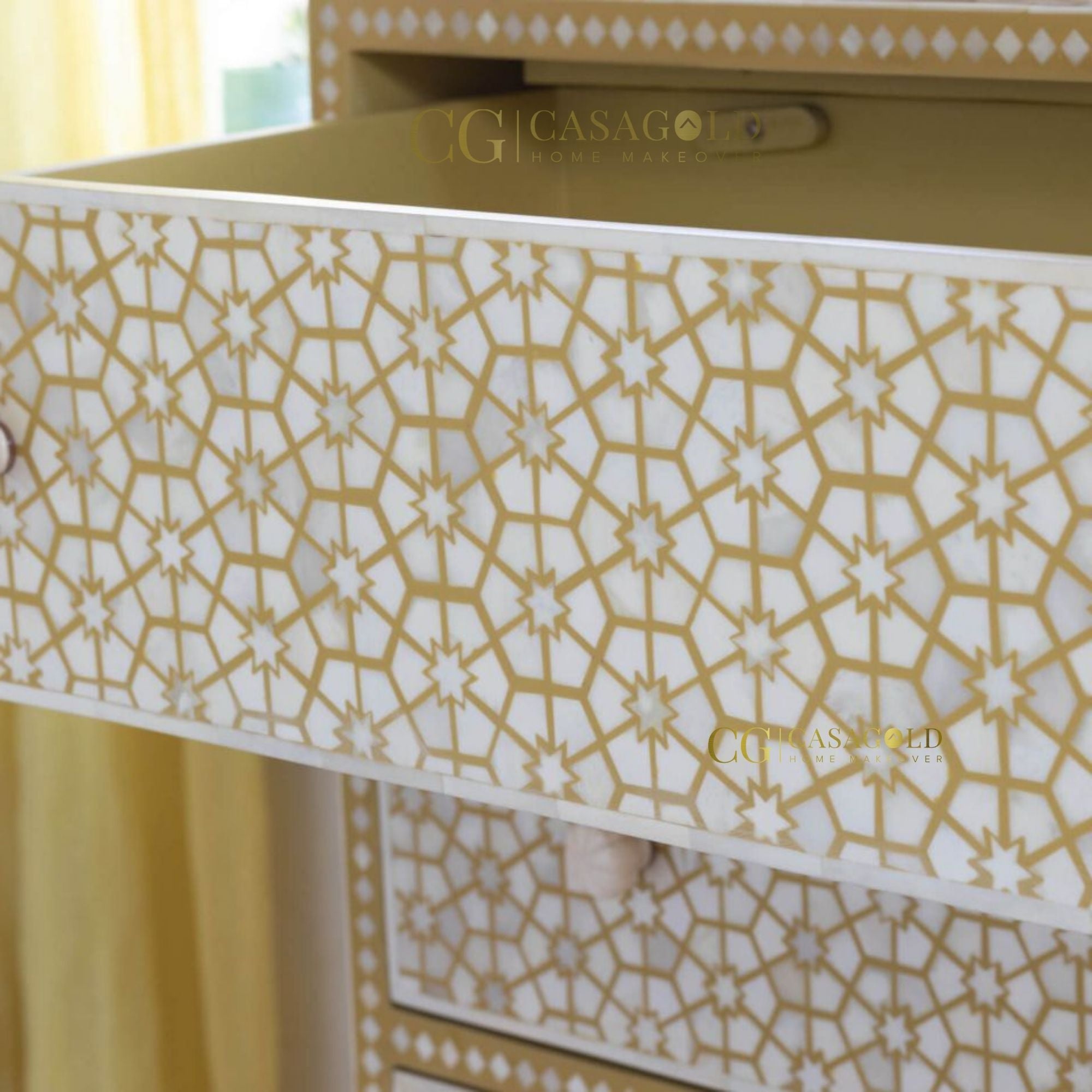 Opulent Star Bone Inlay Chest