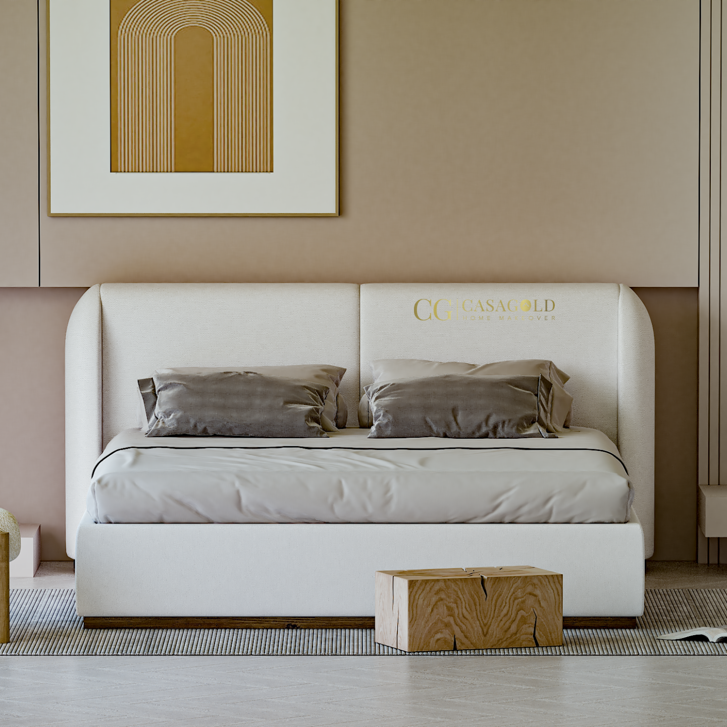 The Elysian Boucle Bed