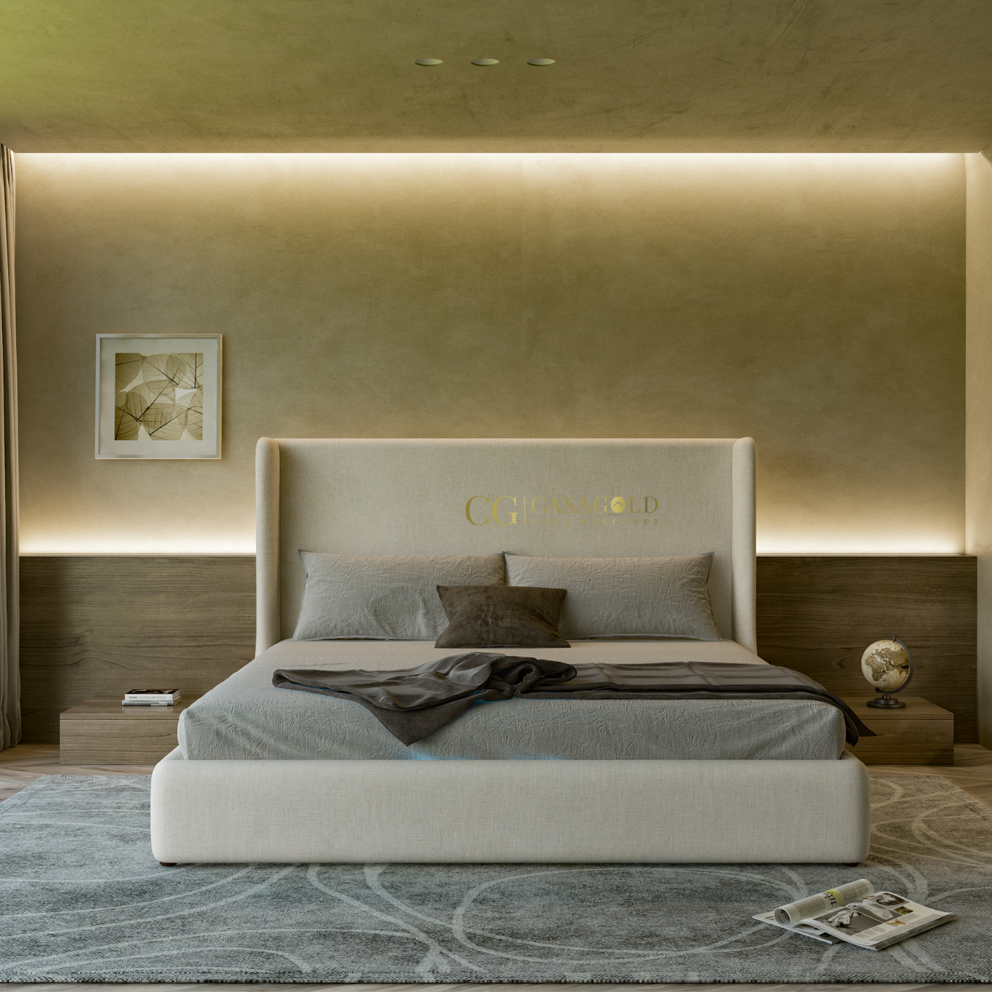 Dalton High Back Upholstered Bed