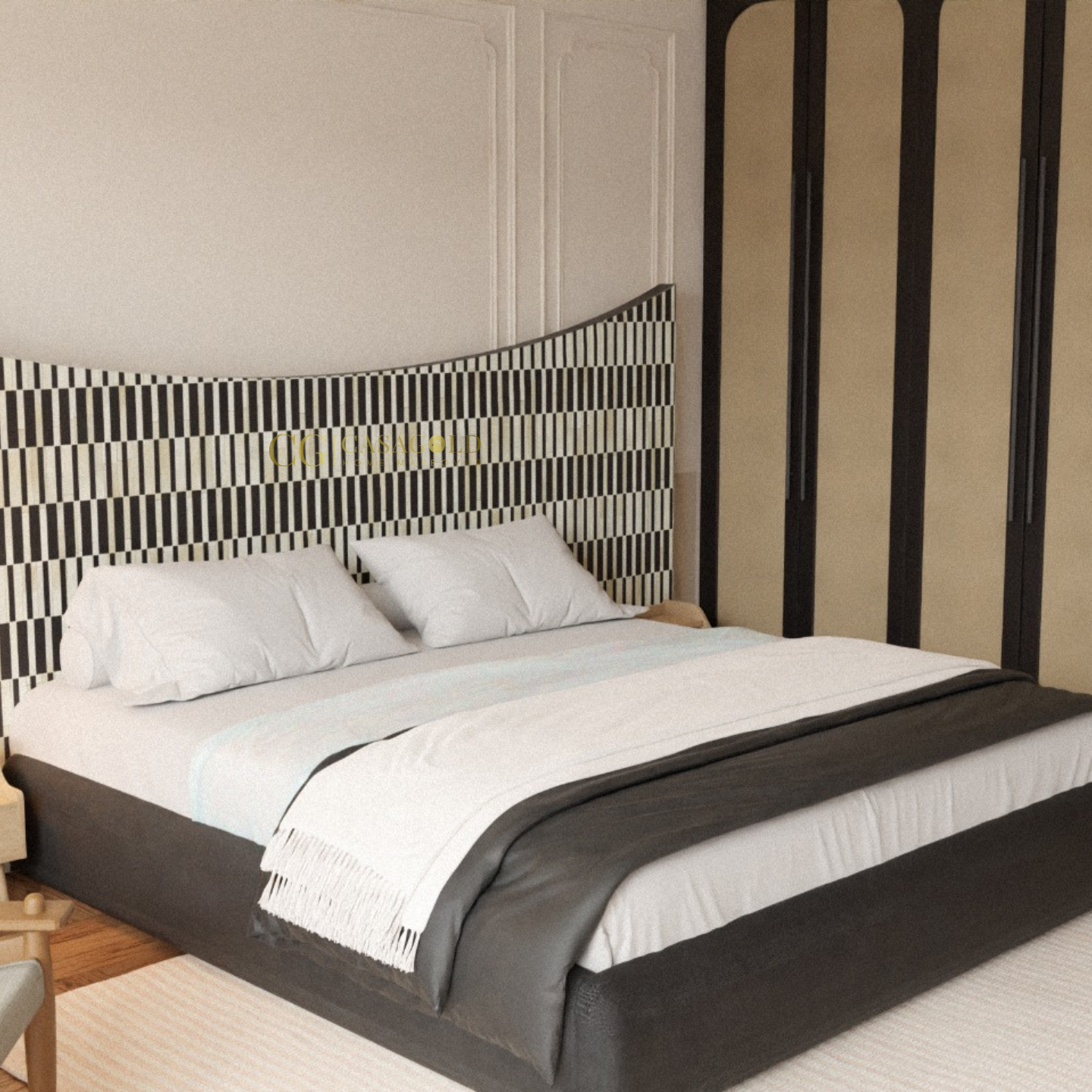 The Serpentine Symphony Inlay Bed