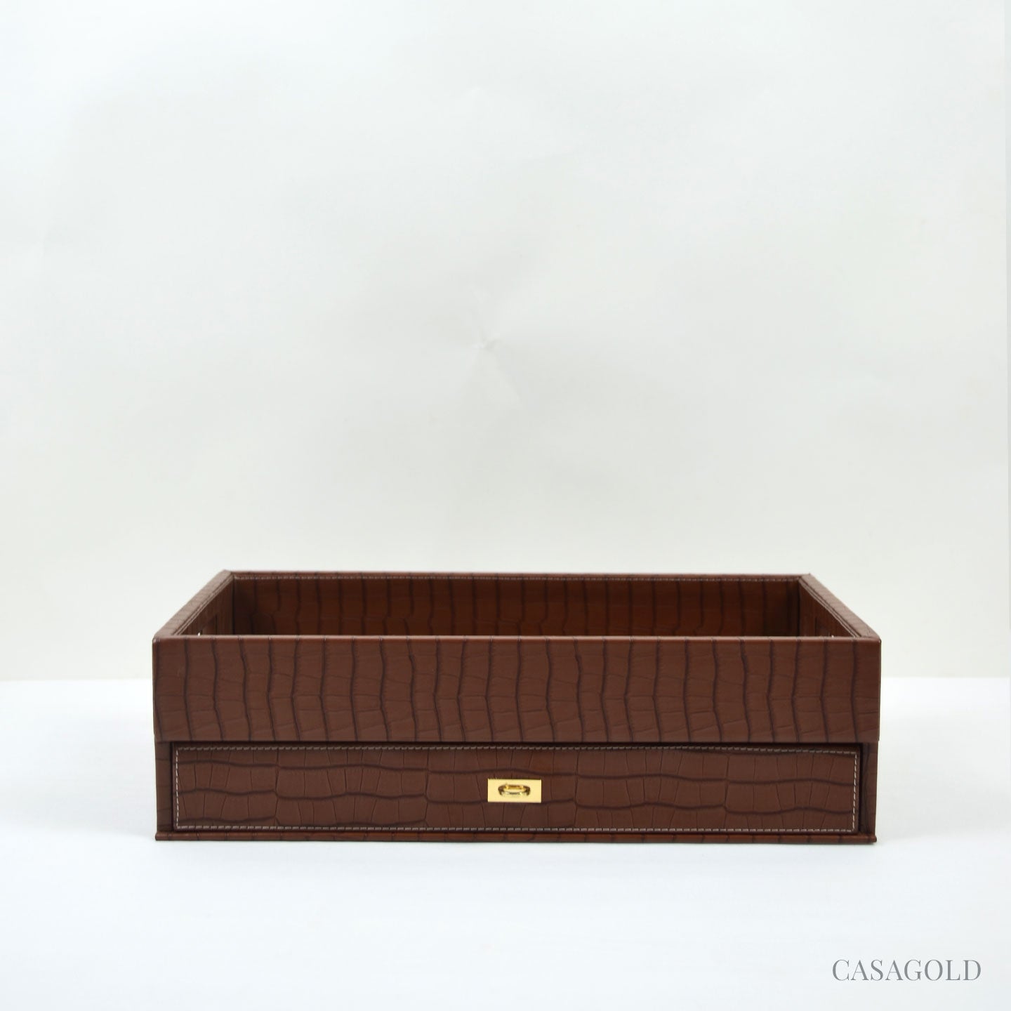 Leather Tea Tray / Organiser
