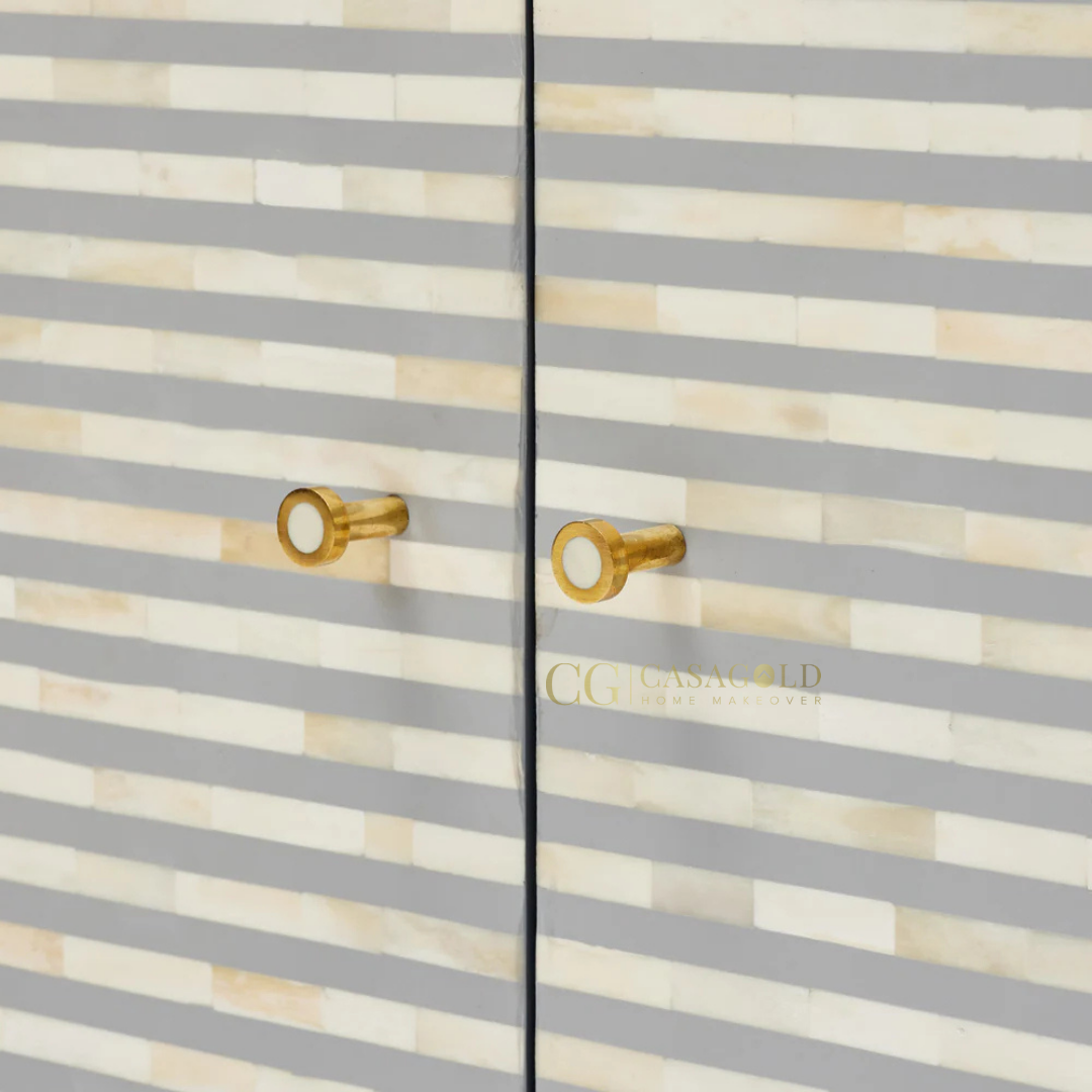 Rumi: The Finest Handcrafted Waterfall Bone-Inlay Sideboard for Timeless Luxury