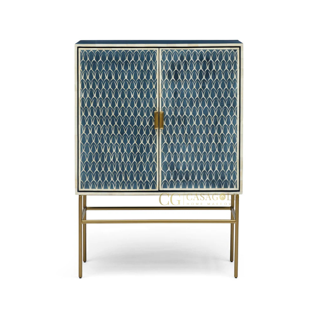 Nami: The Finest Handcrafted Bone-Inlay Cabinet for Timeless Luxury
