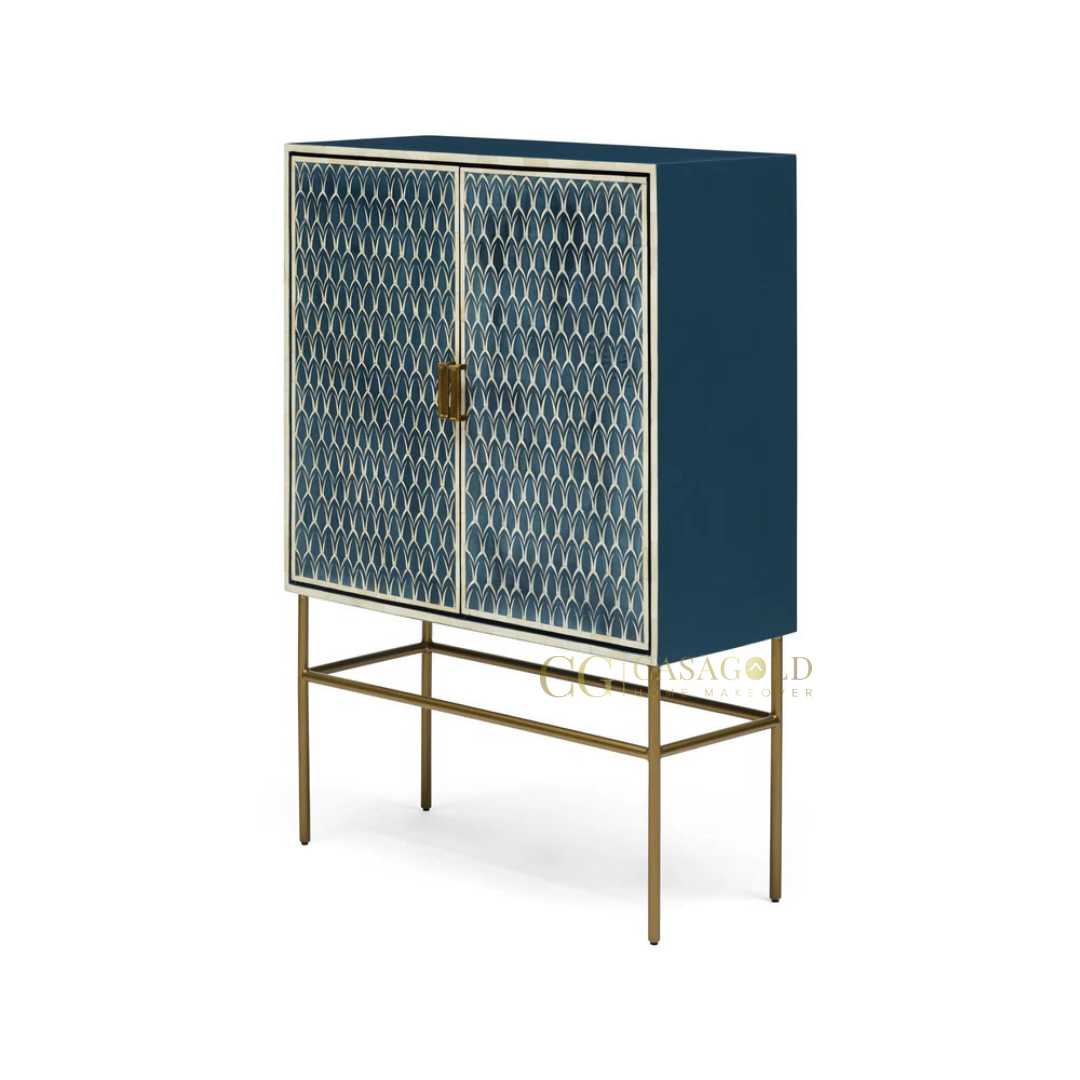 Nami: The Finest Handcrafted Bone-Inlay Cabinet for Timeless Luxury