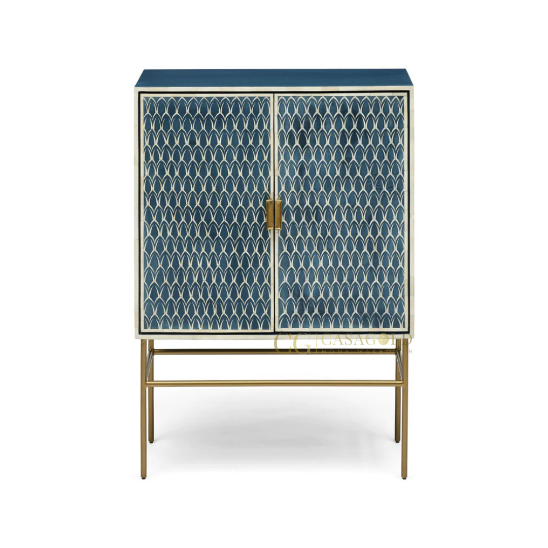 Nami: The Finest Handcrafted Bone-Inlay Cabinet for Timeless Luxury