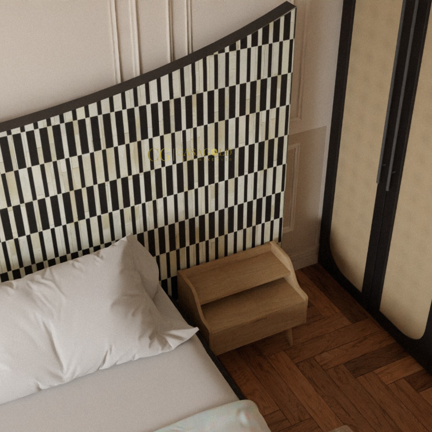 The Serpentine Symphony Inlay Bed