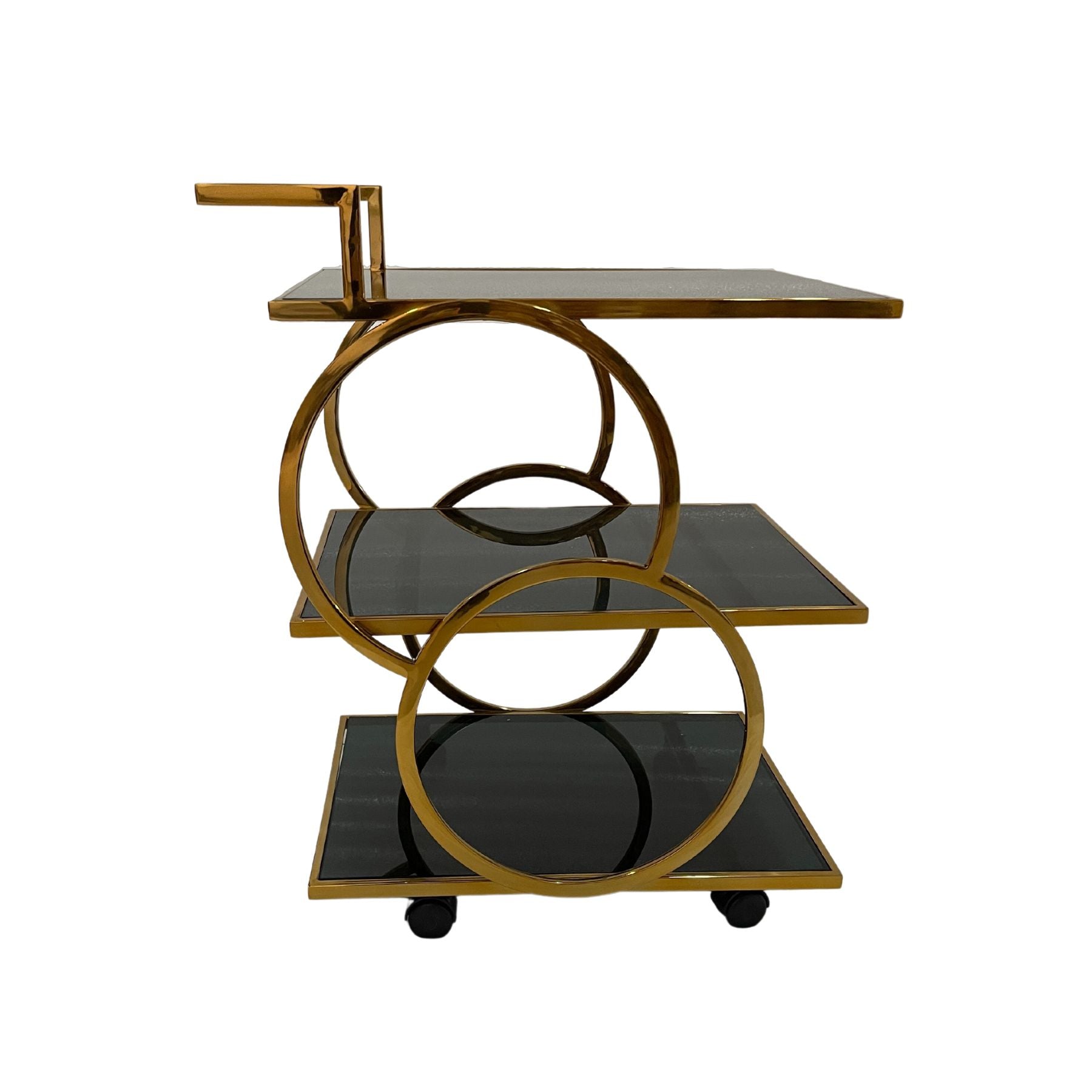 Otis Glass Bar Serving Cart
