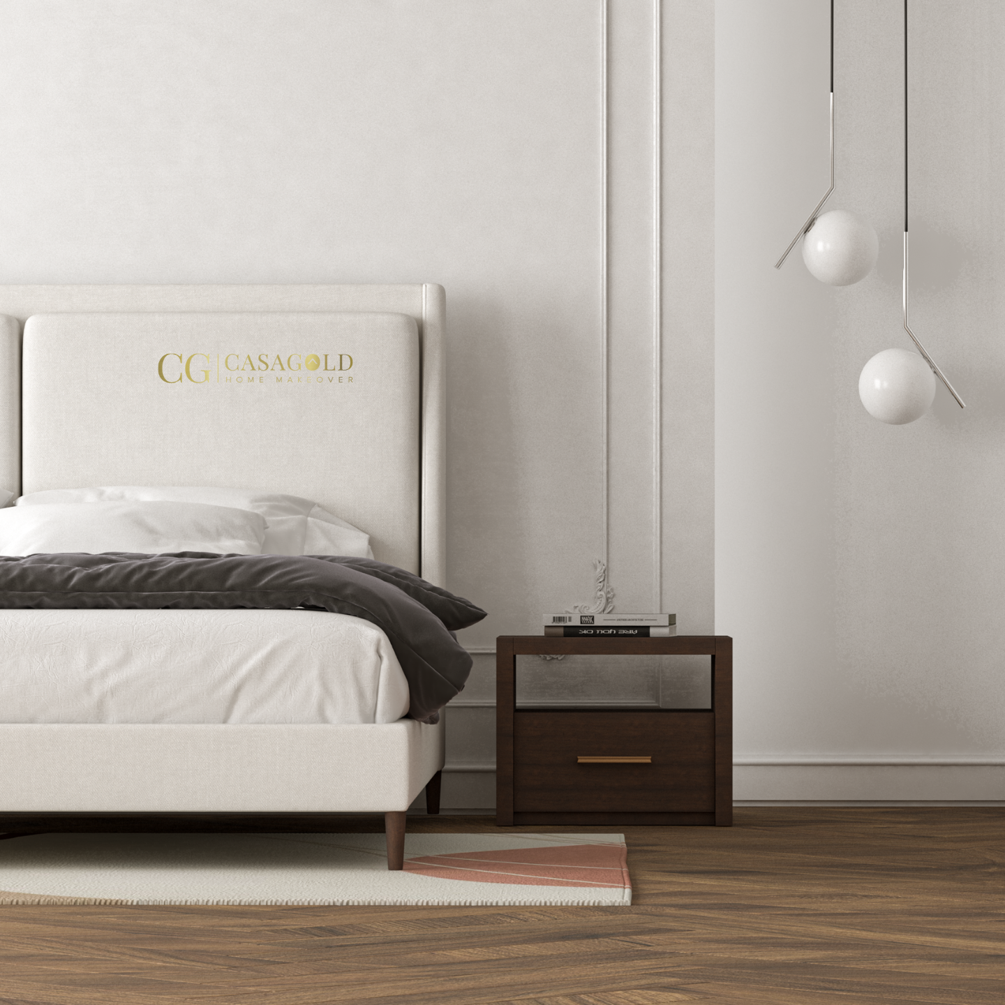 Potter Upholstered HighBack Bed