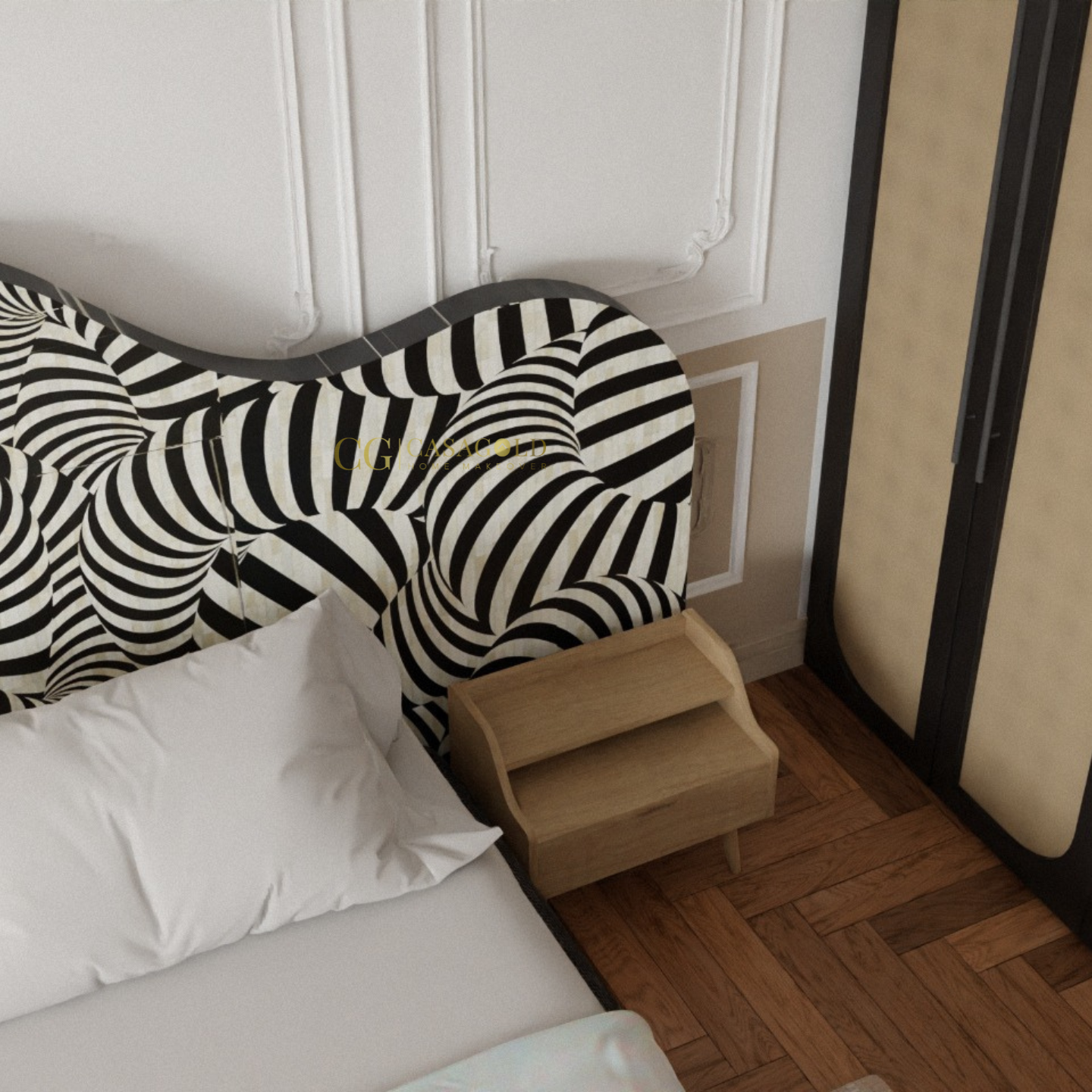 The Swirl Inlay Bed