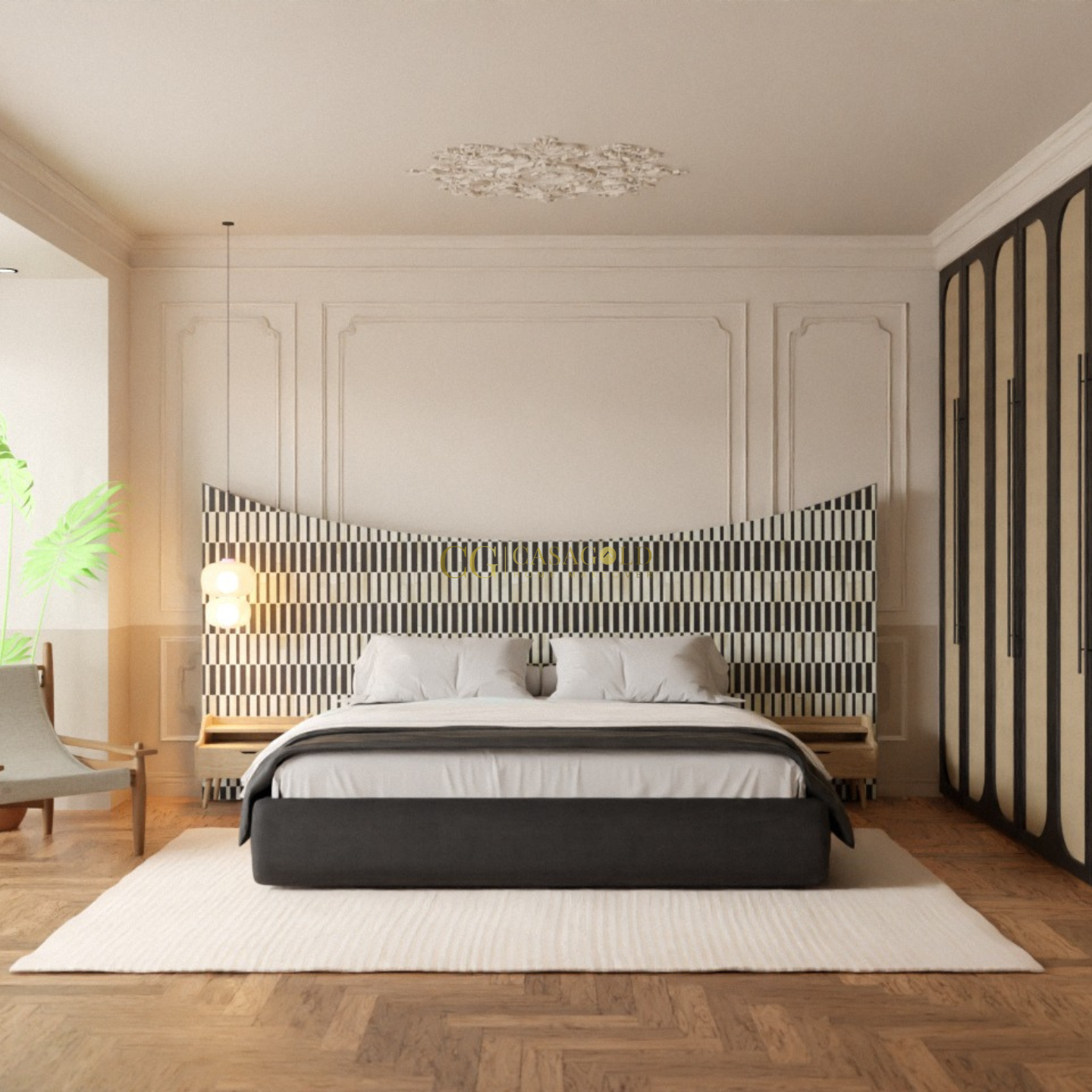 The Serpentine Symphony Inlay Bed