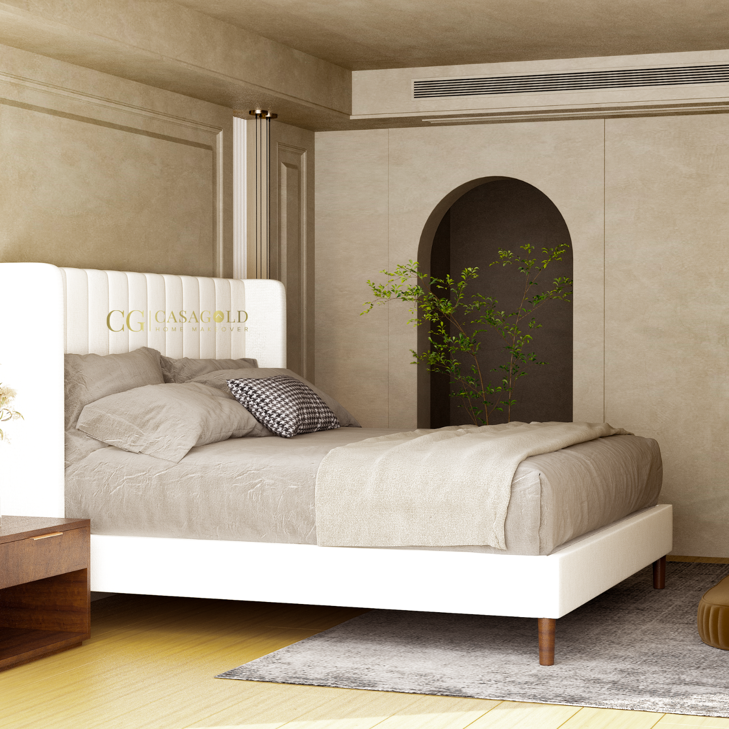 Teddy Pleated Bed
