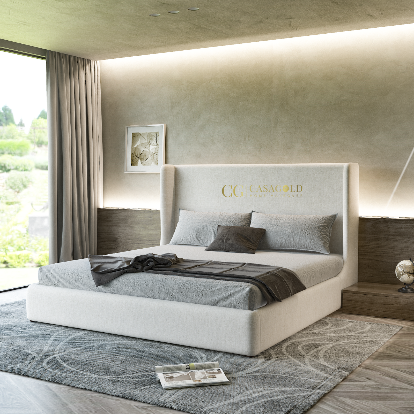 Dalton High Back Upholstered Bed