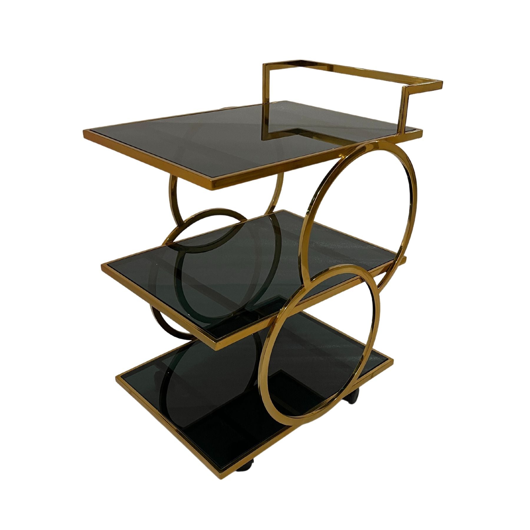 Otis Glass Bar Serving Cart