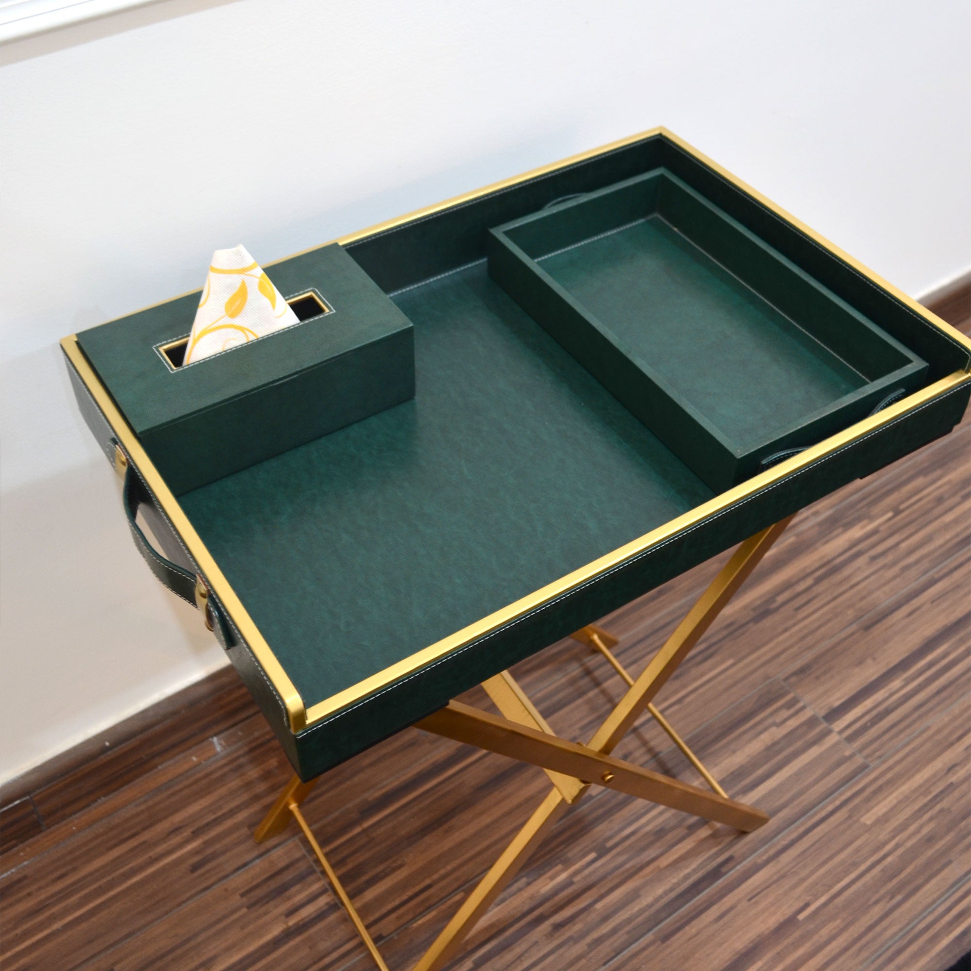 Precioso Butler Tray - Bottle Green