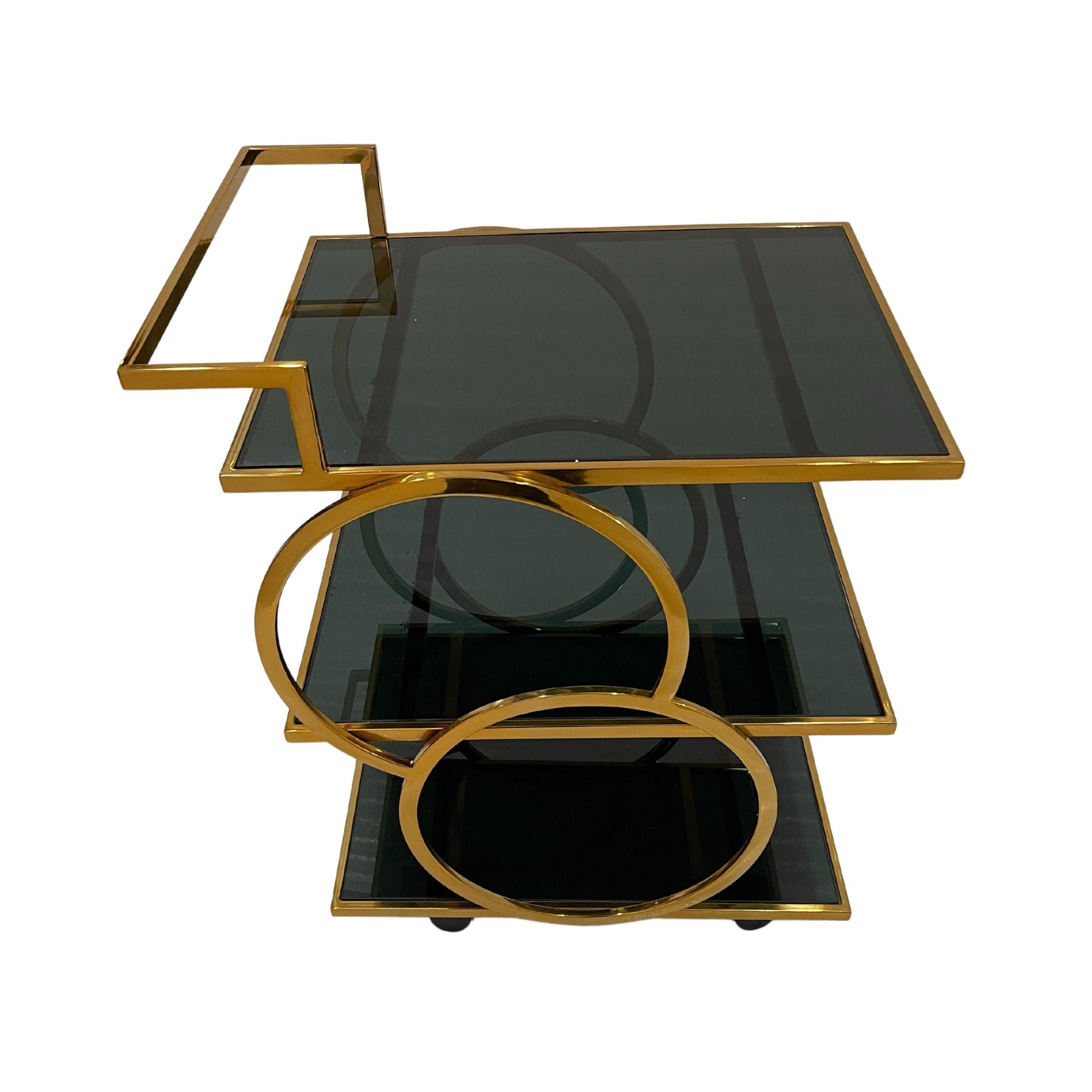 Otis Glass Bar Serving Cart