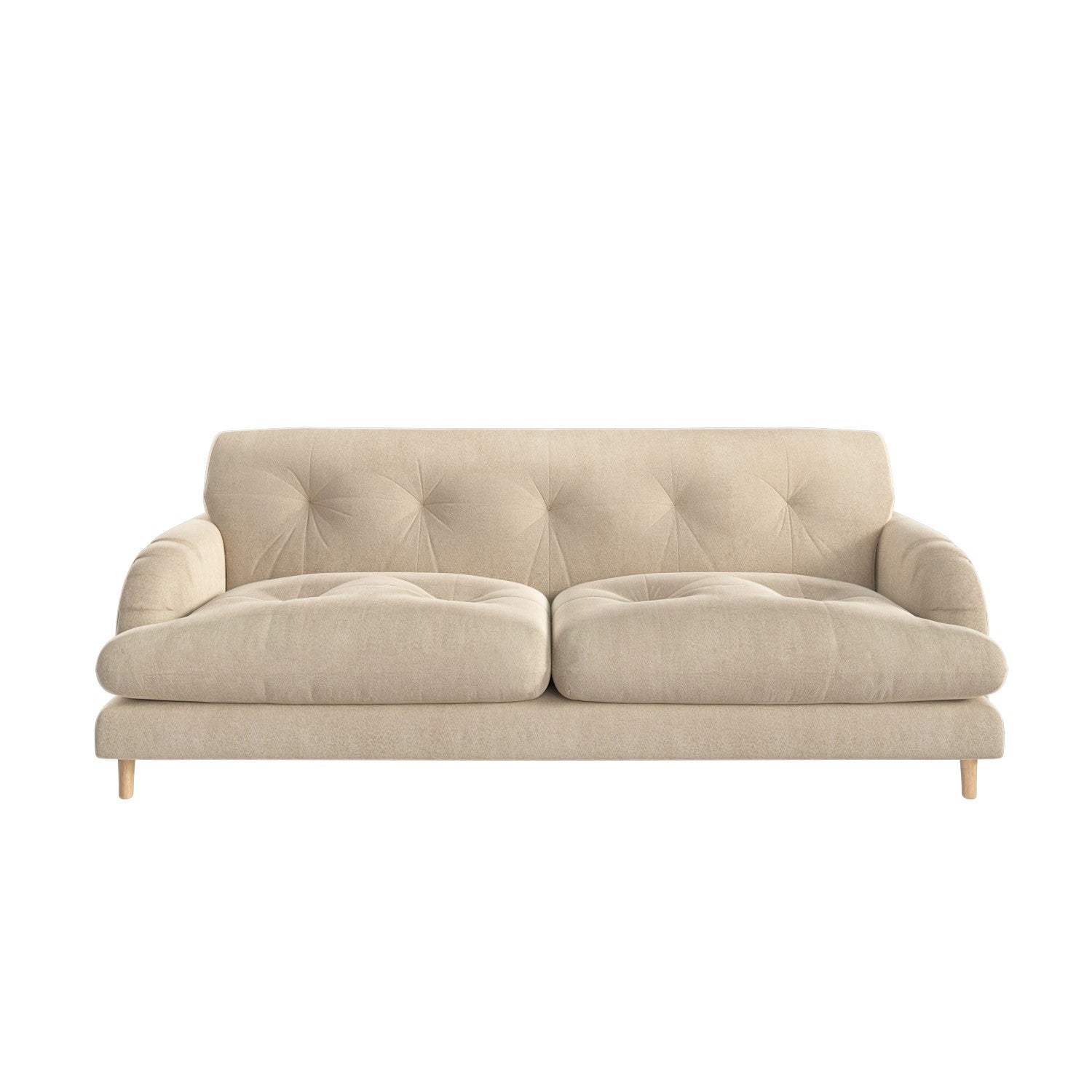 Cream Tufted Sofa