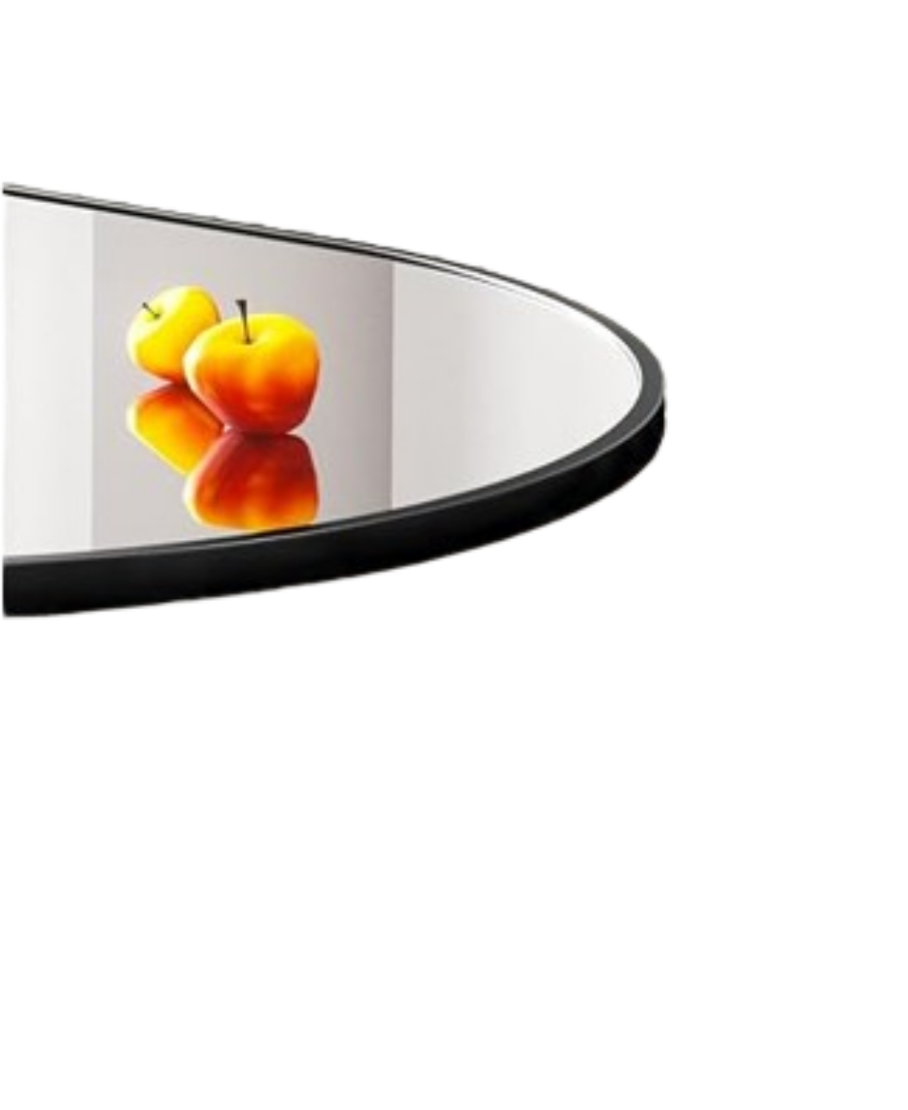 Antique Black Metal Frame Mirror