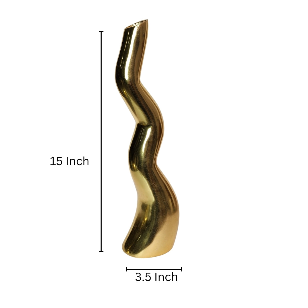 Antique Brass Gold Vase for Elegant Home Decor