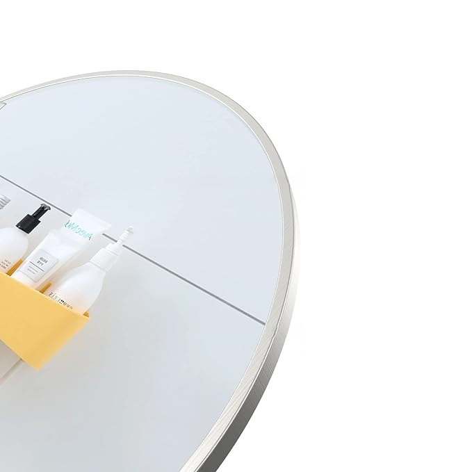 Antique White Metal Frame Mirror