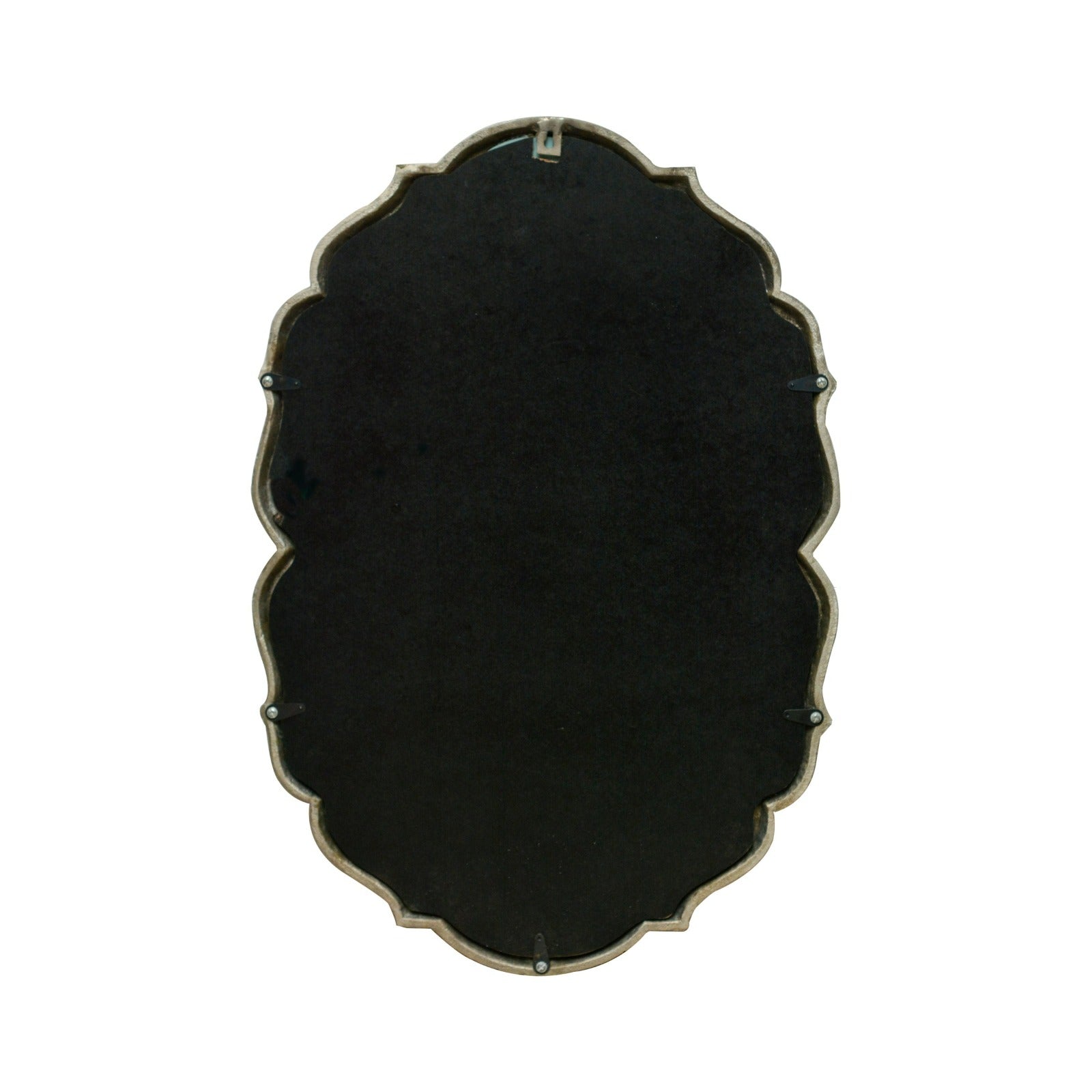Antique gold-framed glass mirror for vintage aesthetics