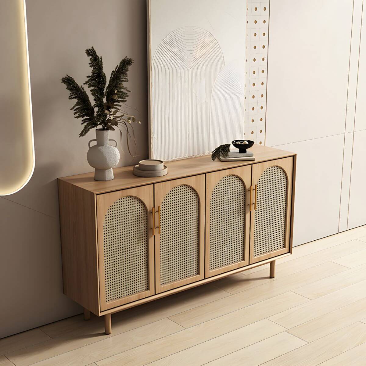 Artisan handcrafted rattan luxury Cabinet for a unique touch