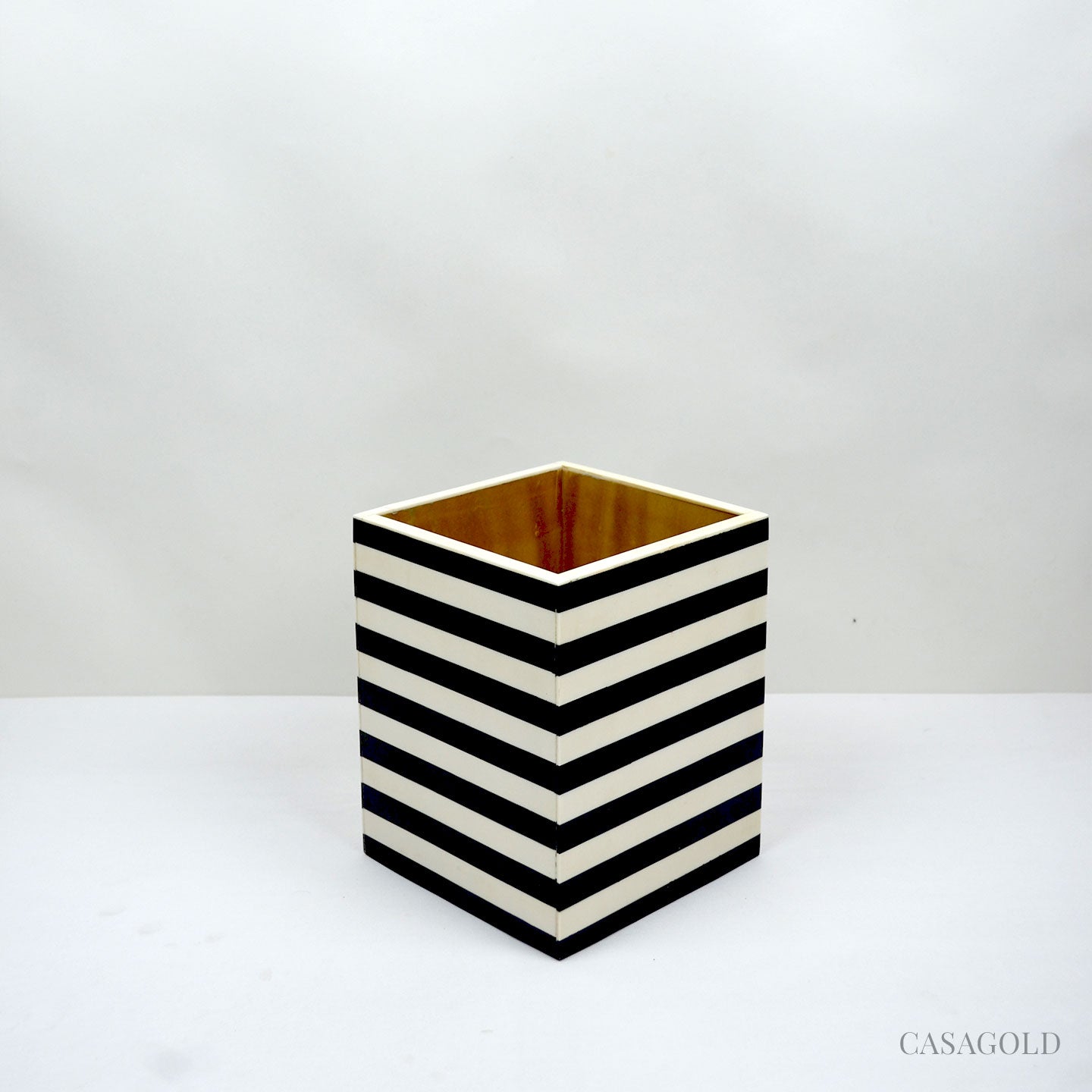 Bone Black and White Bathroom Accessories Set