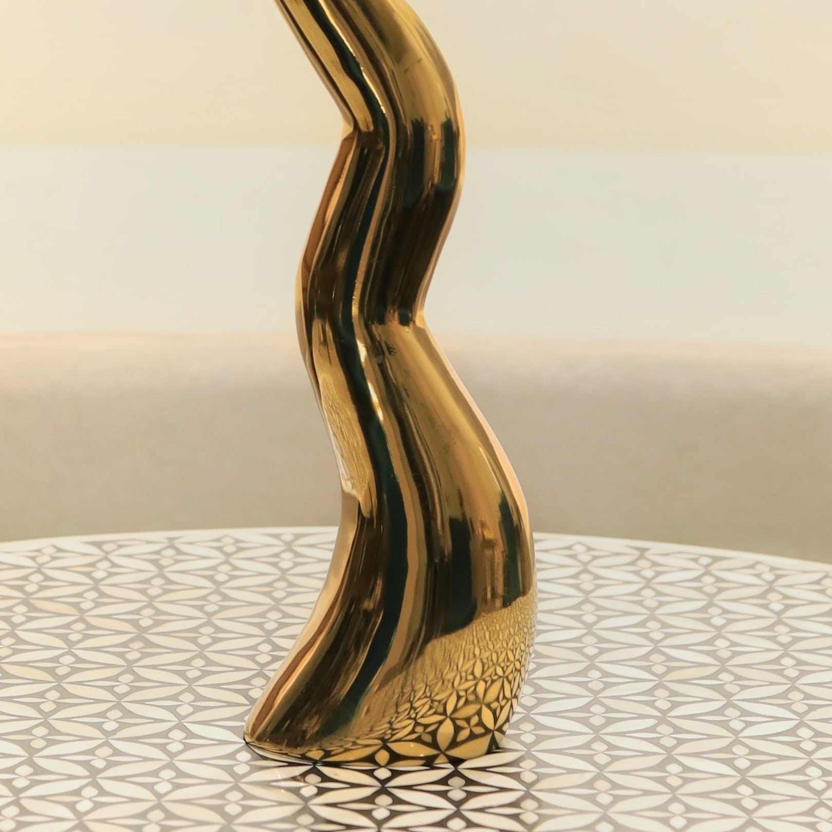 Brass vase with intricate antique design