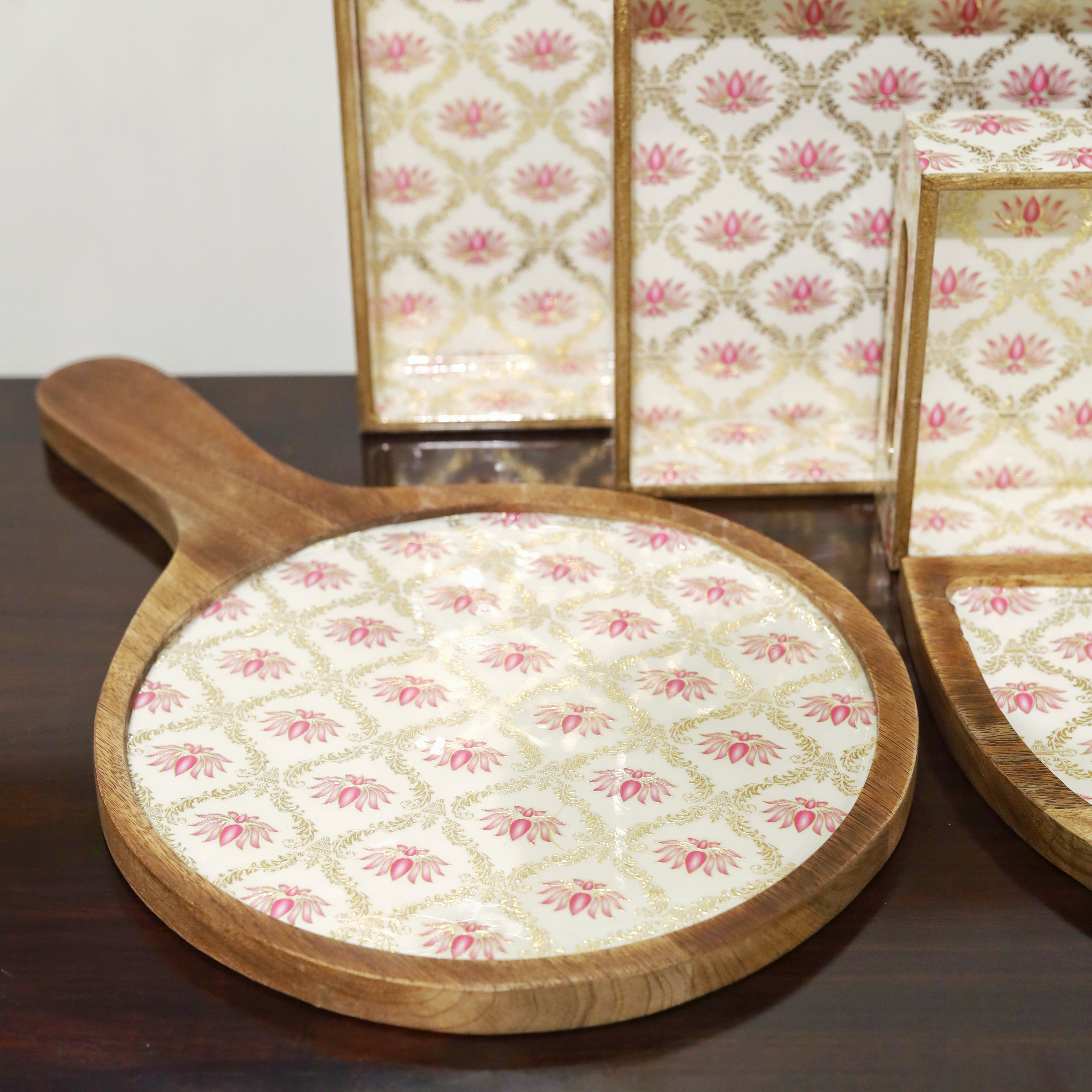 Pizza Platter - Pink Lotus