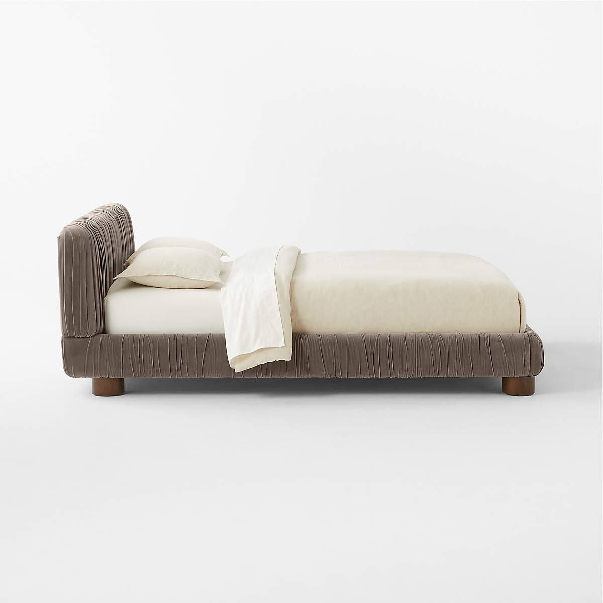 The Velvé Luxe Ruched Bed