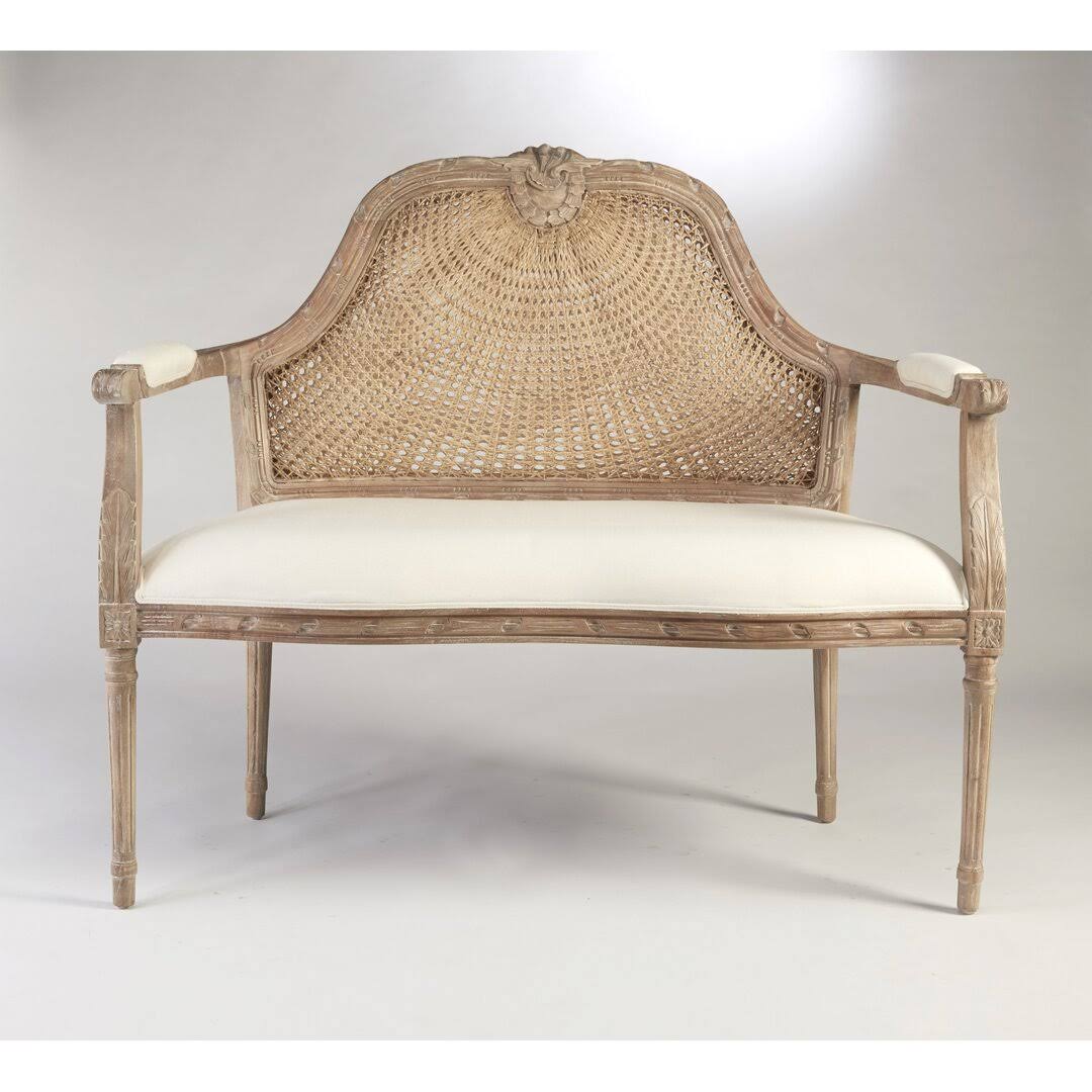 Coastal Chic Rattan Two-Seater Sofa