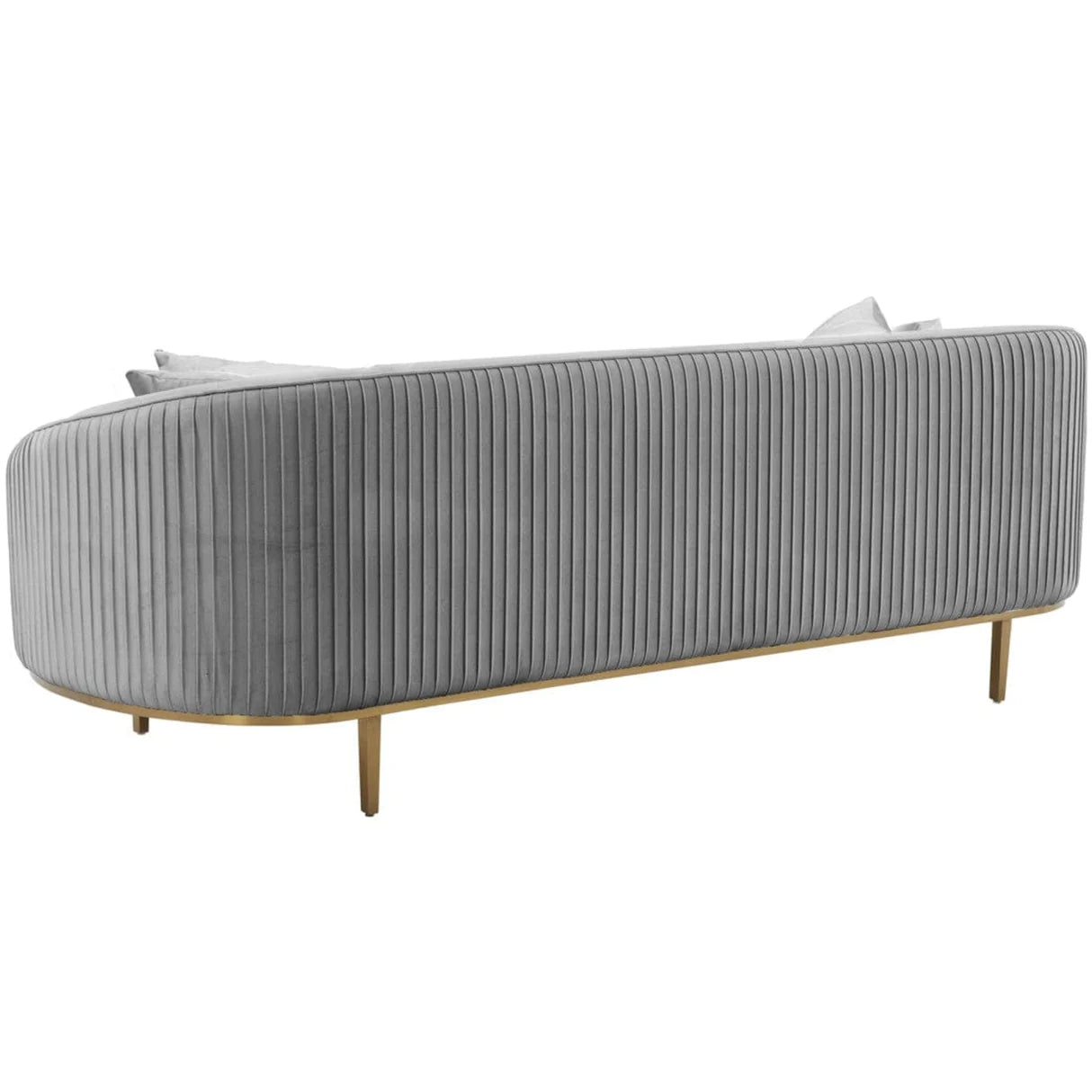 "Sleek contemporary armless sofa for modern living spaces"