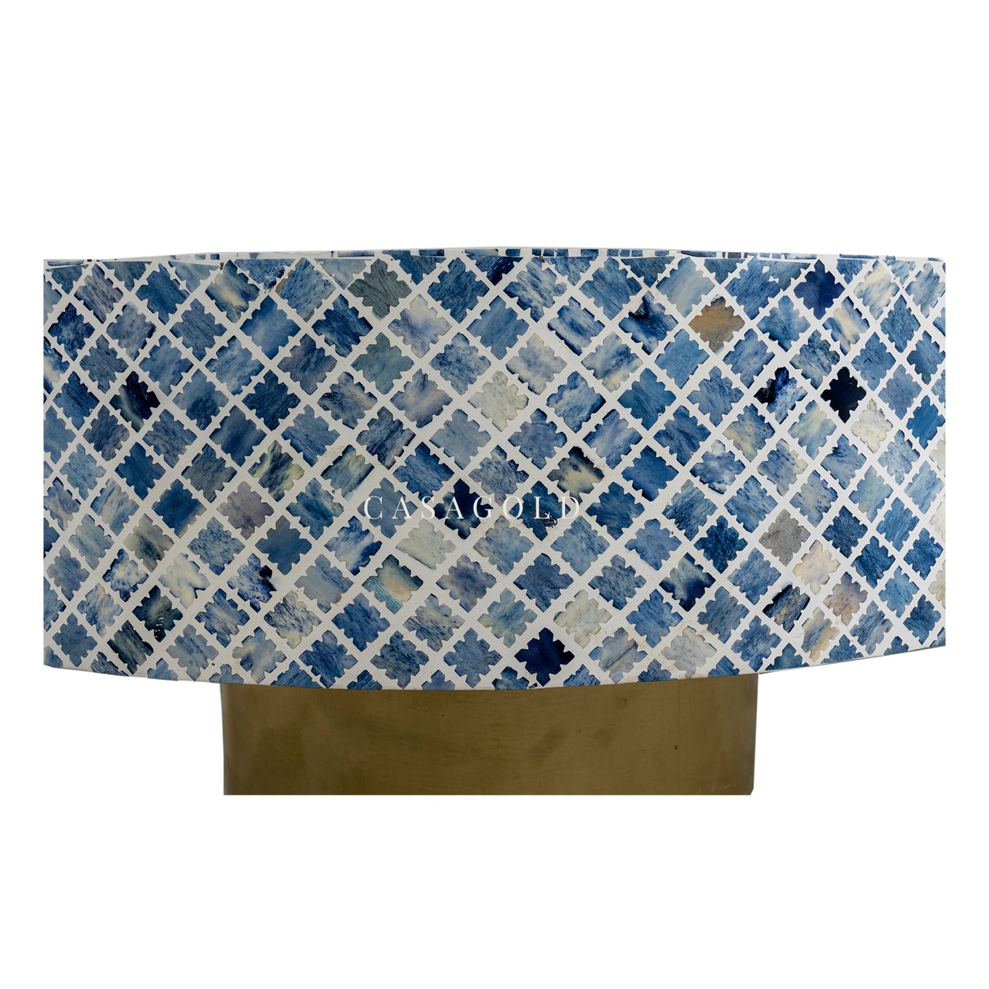 Decorative round inlay coffee table design
